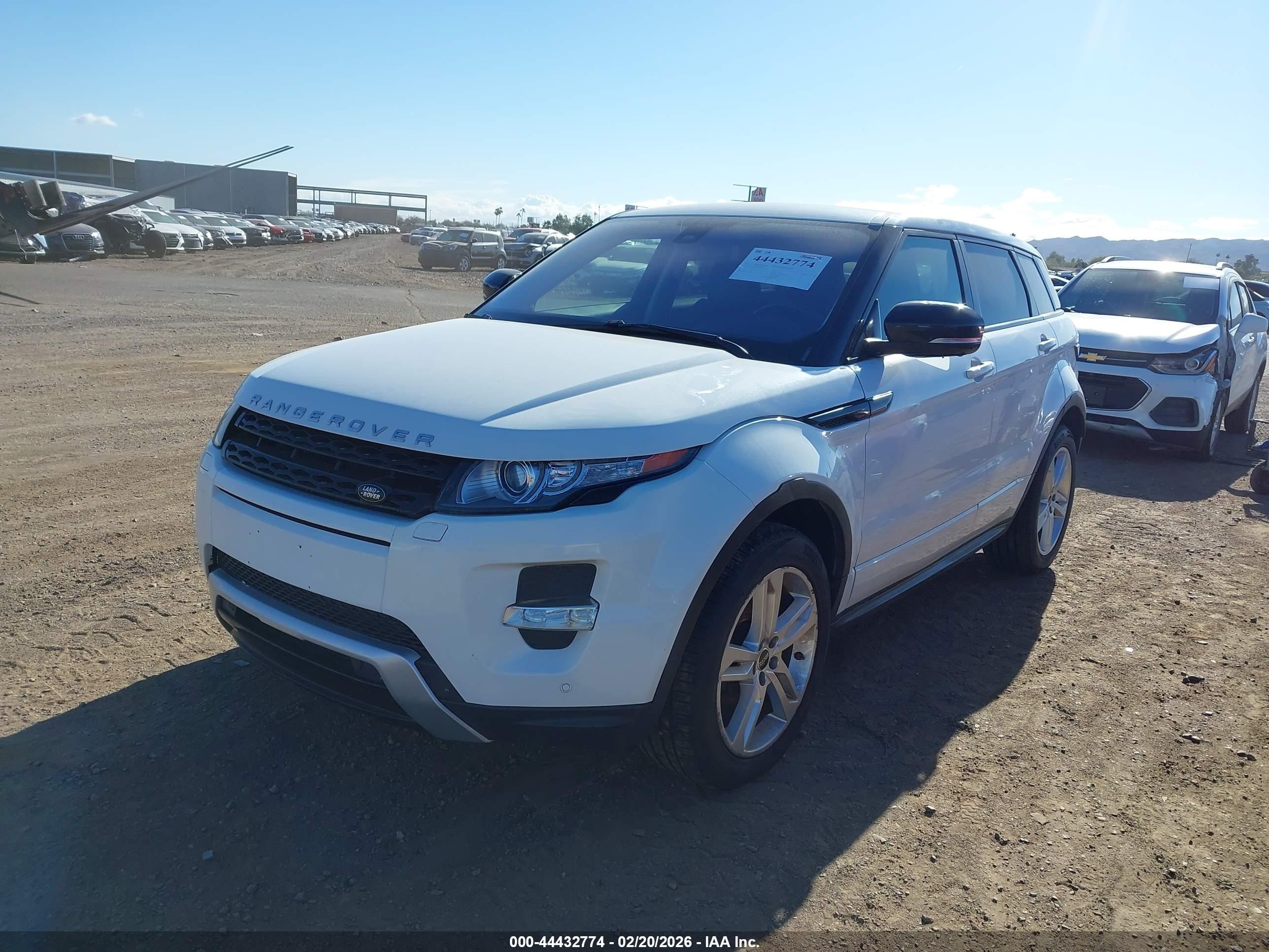 2012 Land Rover Range Rover Evoque Pure Plus White vin: SALVT2BG4CH668952