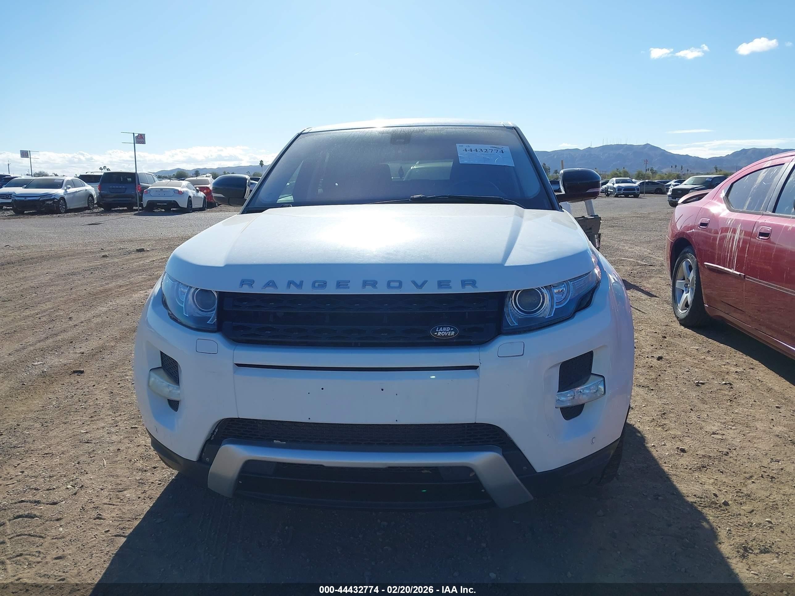 2012 Land Rover Range Rover Evoque Pure Plus White vin: SALVT2BG4CH668952