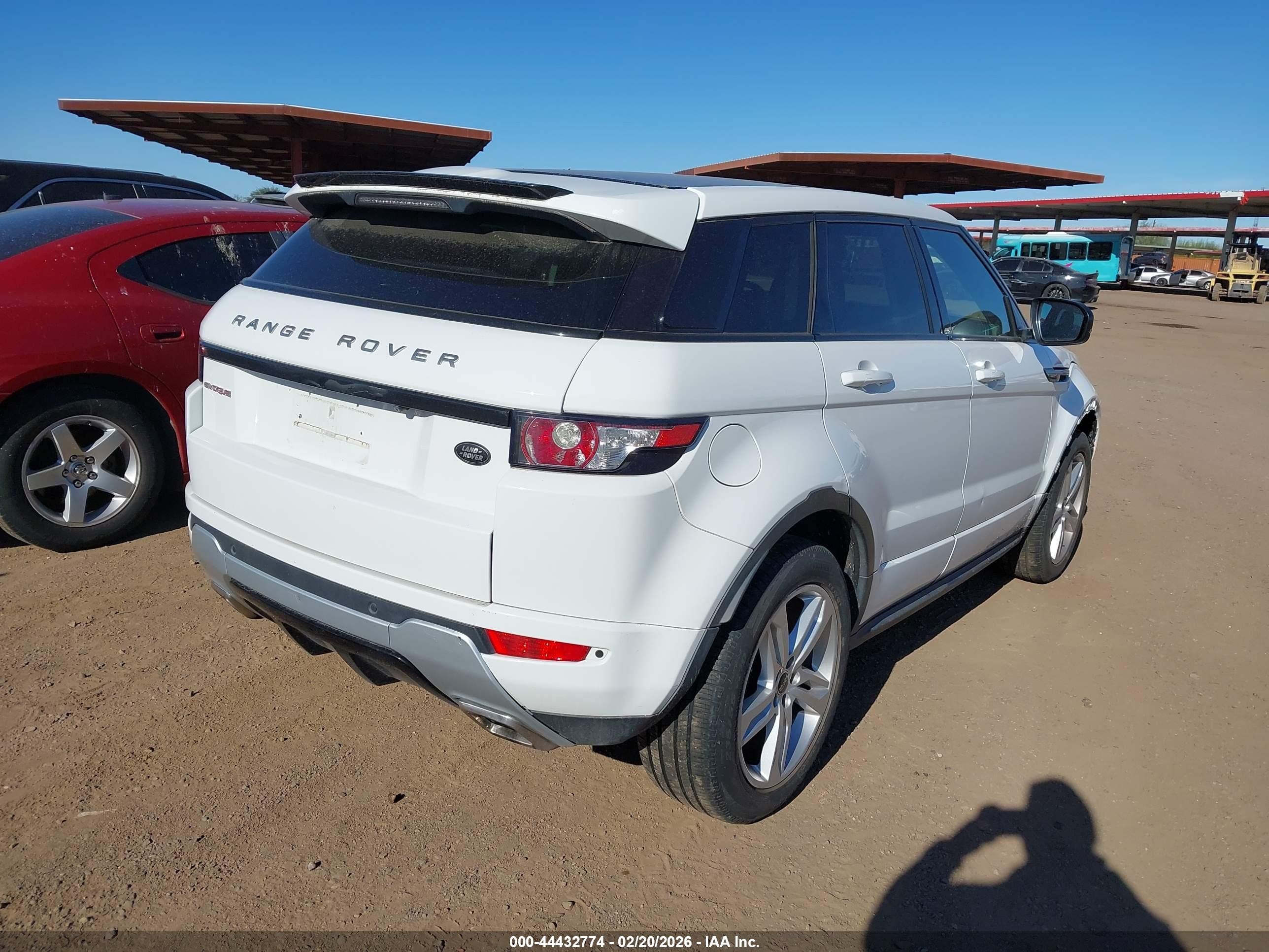 2012 Land Rover Range Rover Evoque Pure Plus White vin: SALVT2BG4CH668952