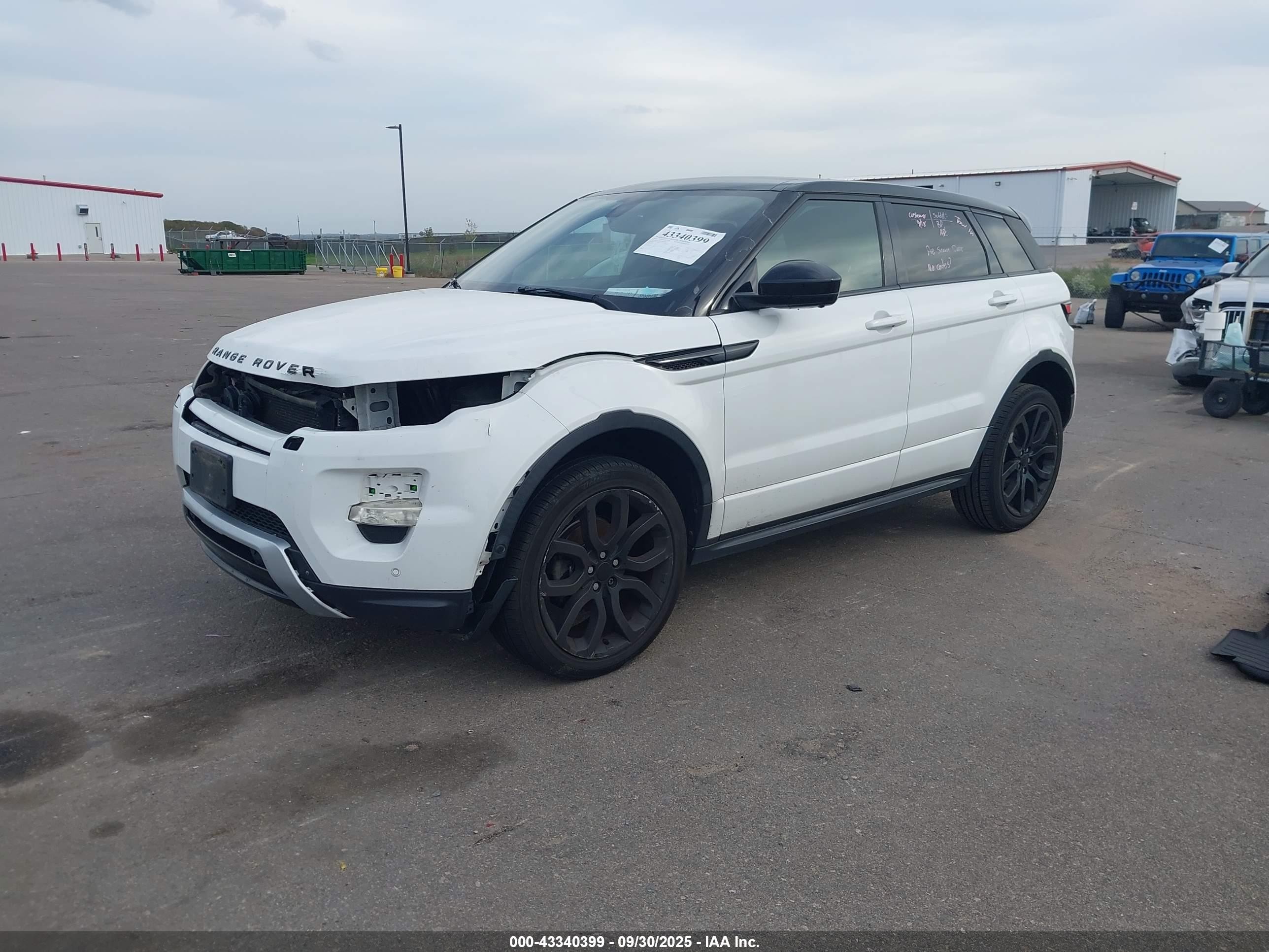 2014 Land Rover Range Rover Evoque Dynamic White vin: SALVT2BG5EH938967