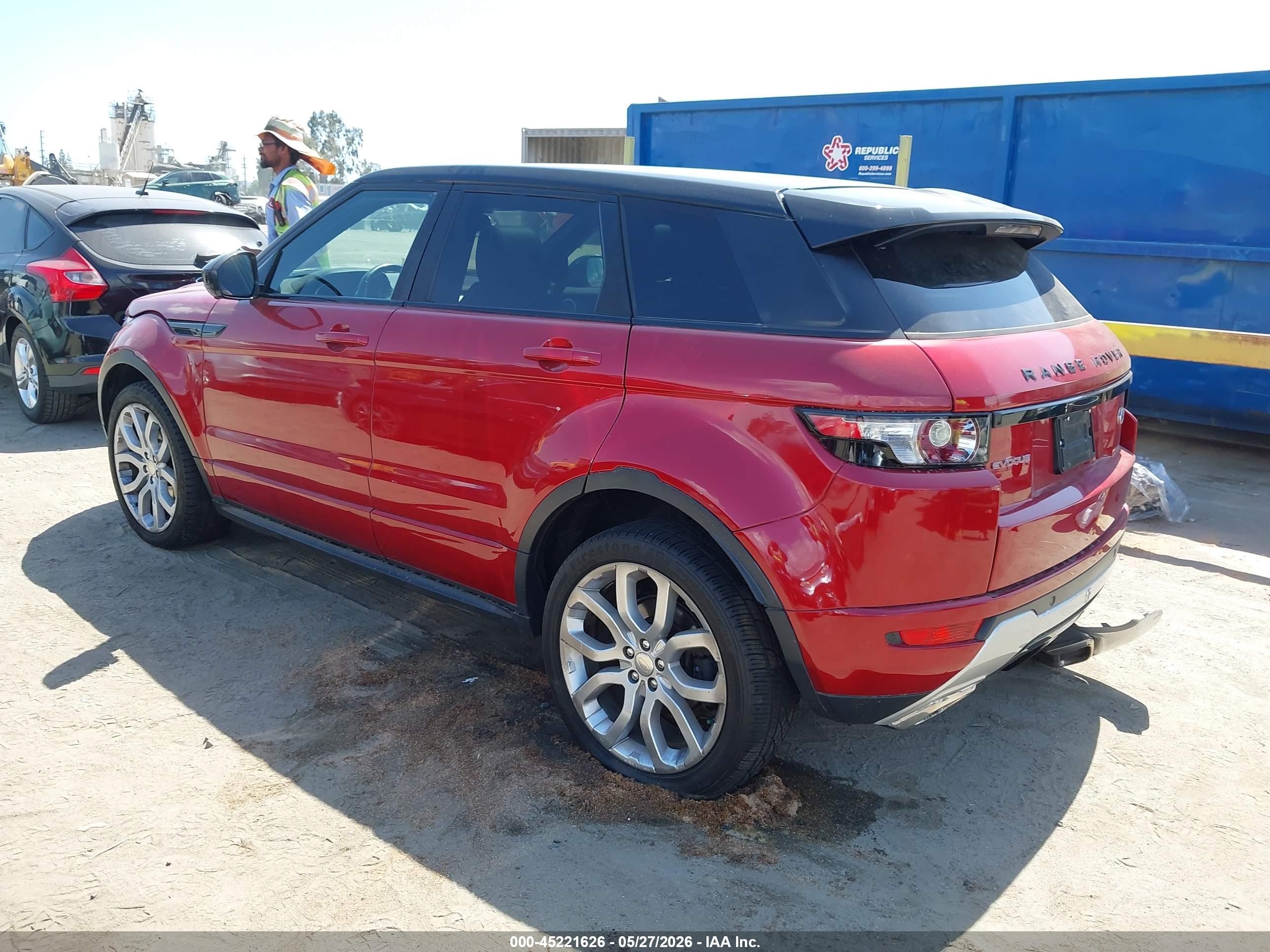 2014 Land Rover Range Rover Evoque Dynamic Красный vin: SALVT2BG6EH862031