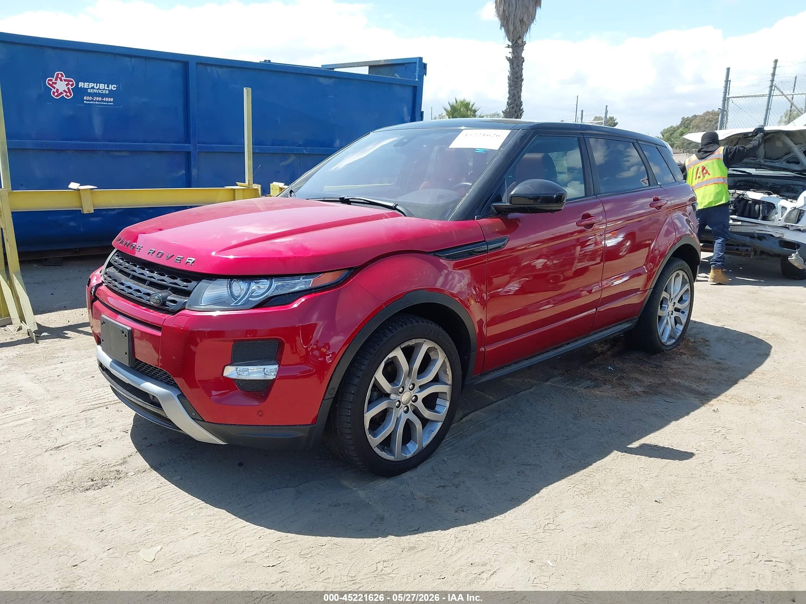 2014 Land Rover Range Rover Evoque Dynamic Красный vin: SALVT2BG6EH862031