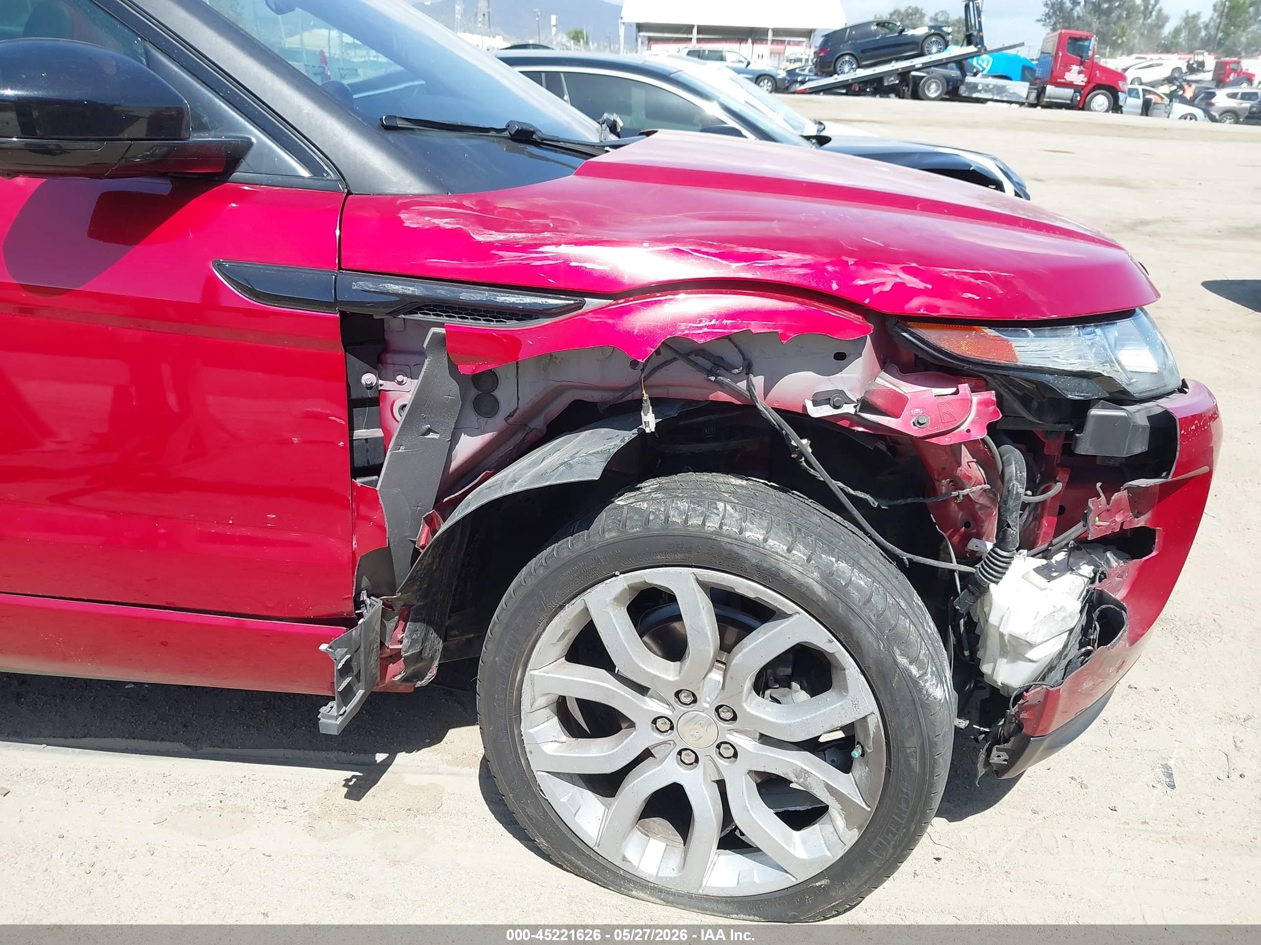 2014 Land Rover Range Rover Evoque Dynamic Красный vin: SALVT2BG6EH862031