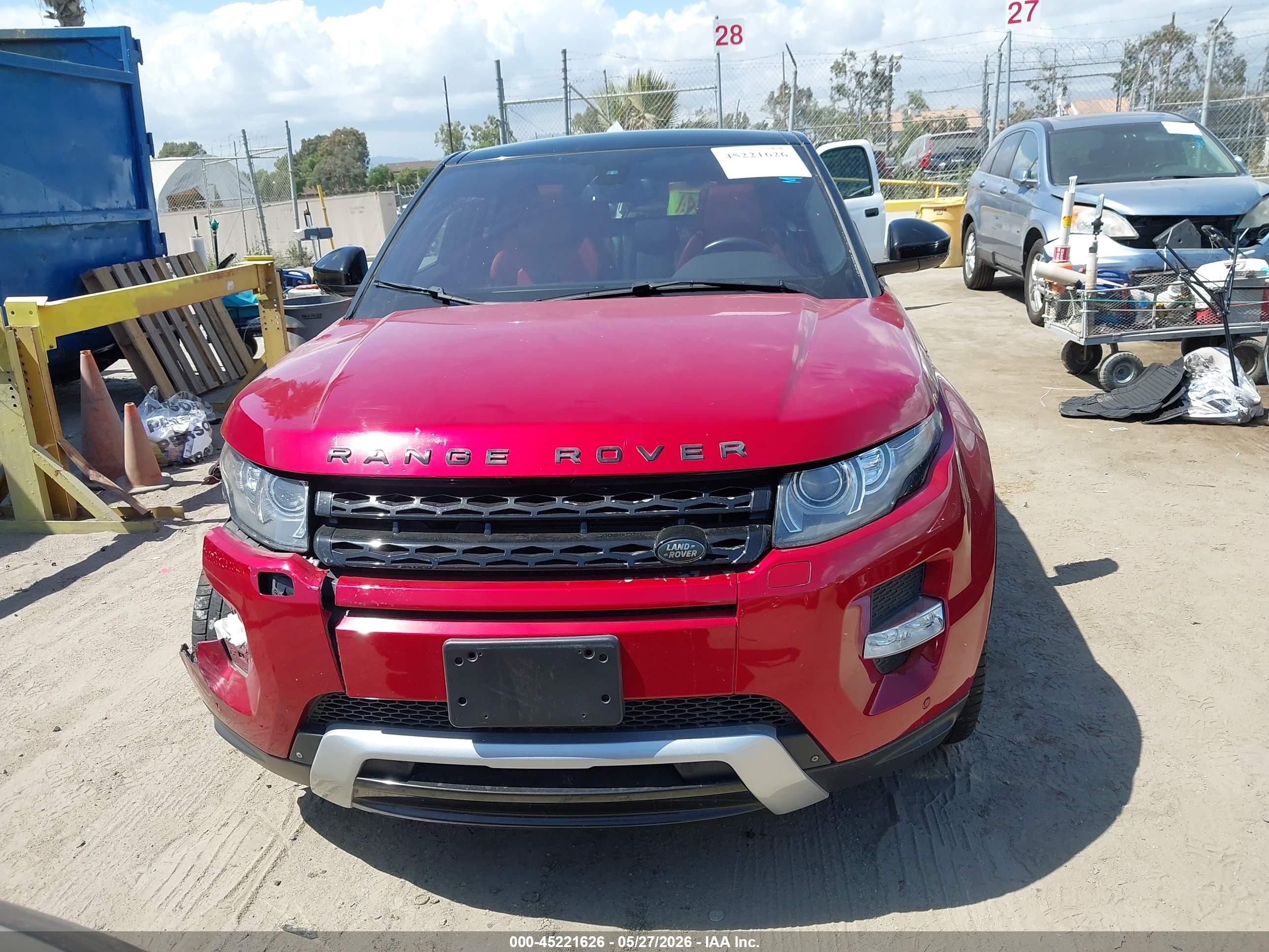 2014 Land Rover Range Rover Evoque Dynamic Красный vin: SALVT2BG6EH862031