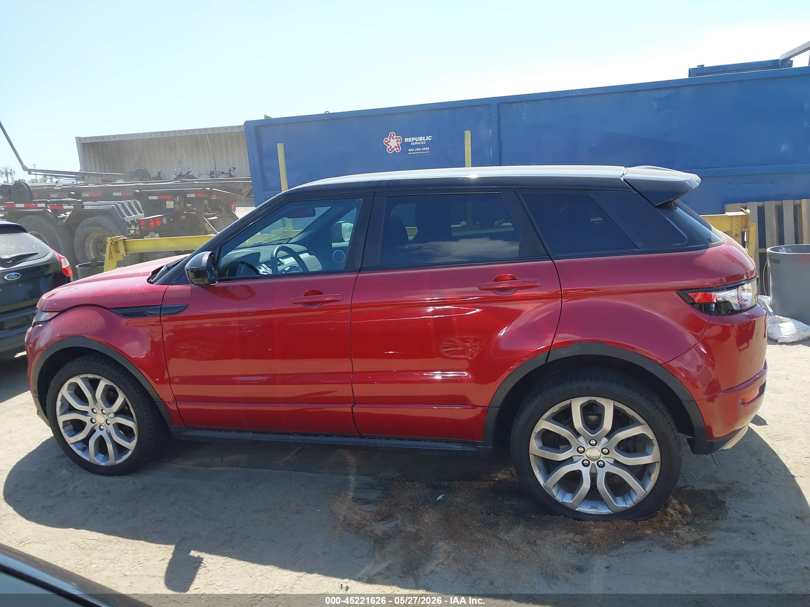 2014 Land Rover Range Rover Evoque Dynamic Красный vin: SALVT2BG6EH862031
