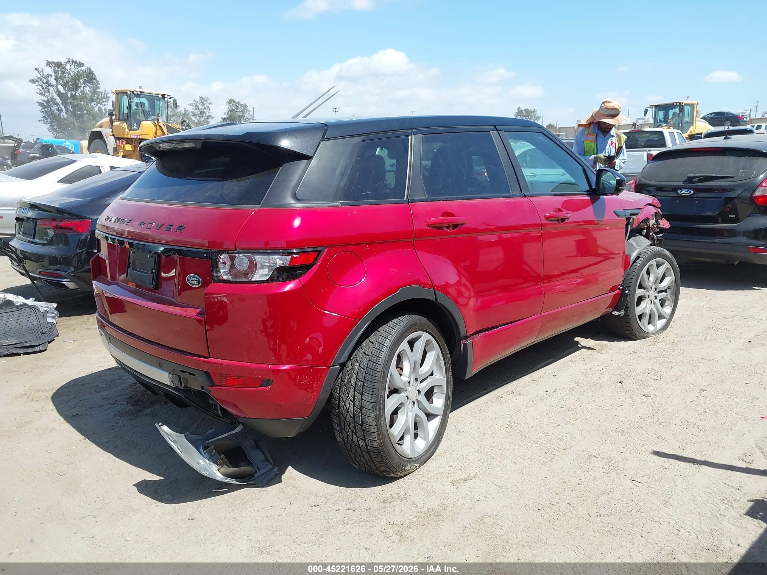 2014 Land Rover Range Rover Evoque Dynamic Красный vin: SALVT2BG6EH862031