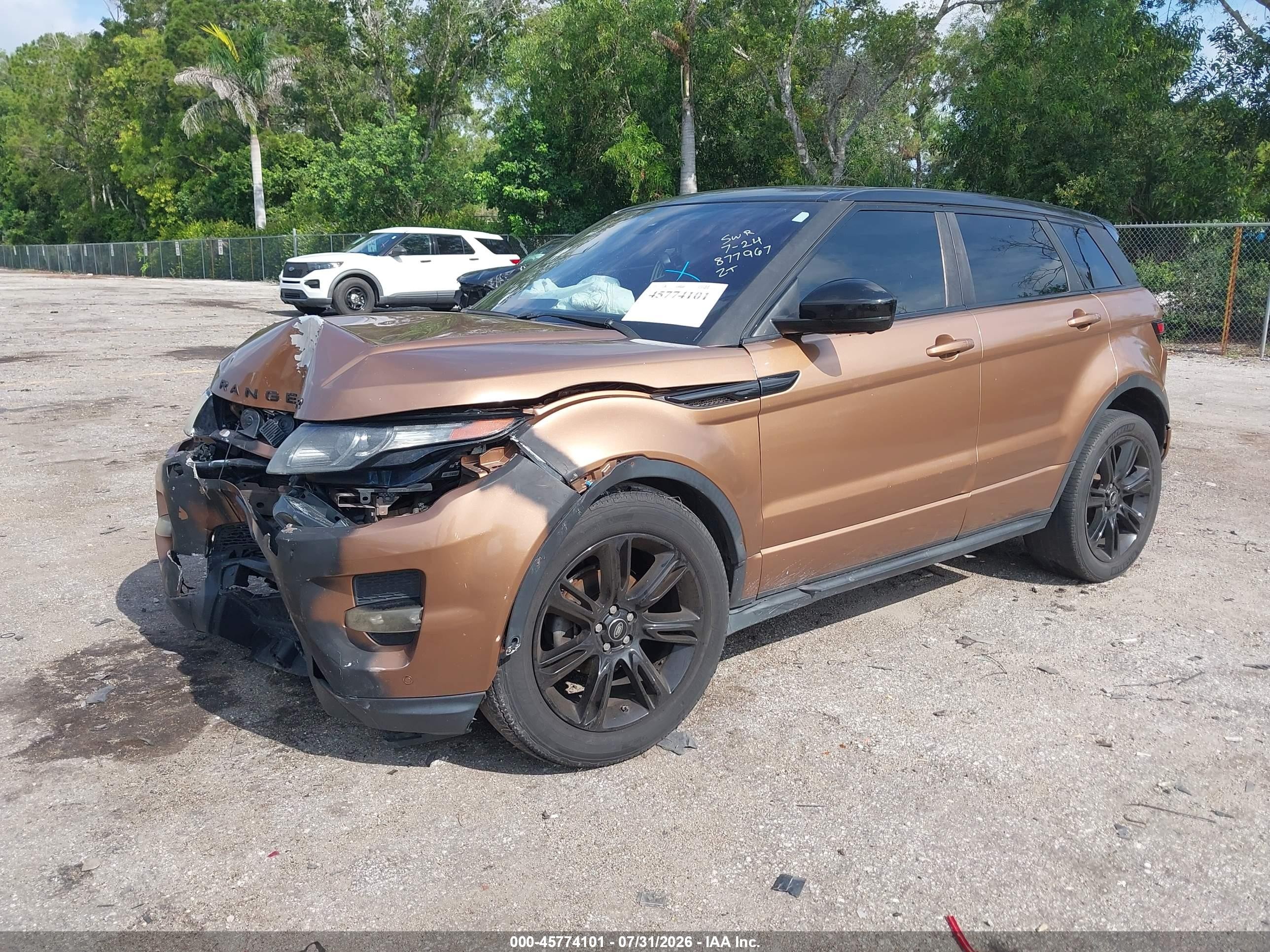 2014 Land Rover Range Rover Evoque Dynamic Brown vin: SALVT2BG6EH877967