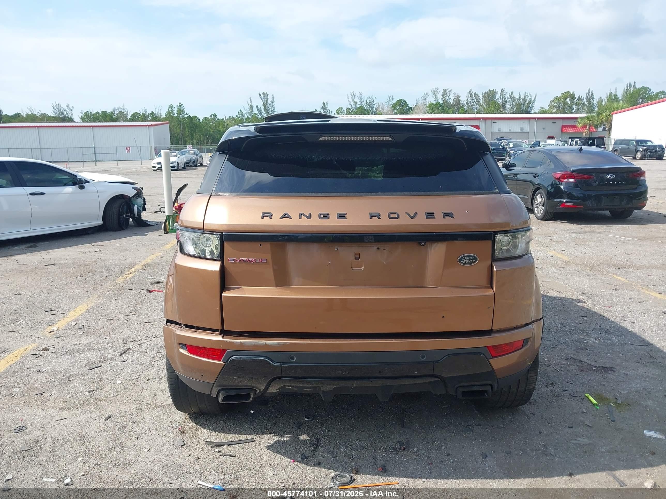 2014 Land Rover Range Rover Evoque Dynamic Brown vin: SALVT2BG6EH877967