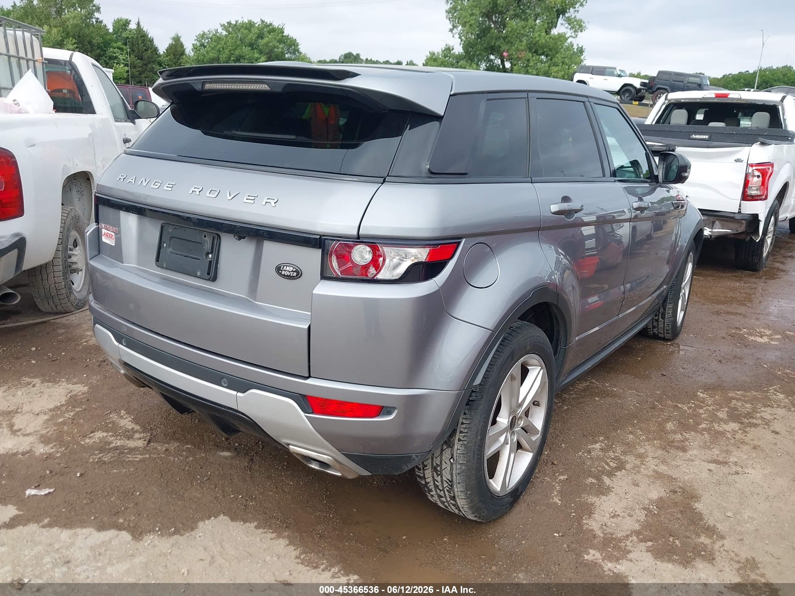 2012 Land Rover Range Rover Evoque Pure Plus Silver vin: SALVT2BG7CH644144