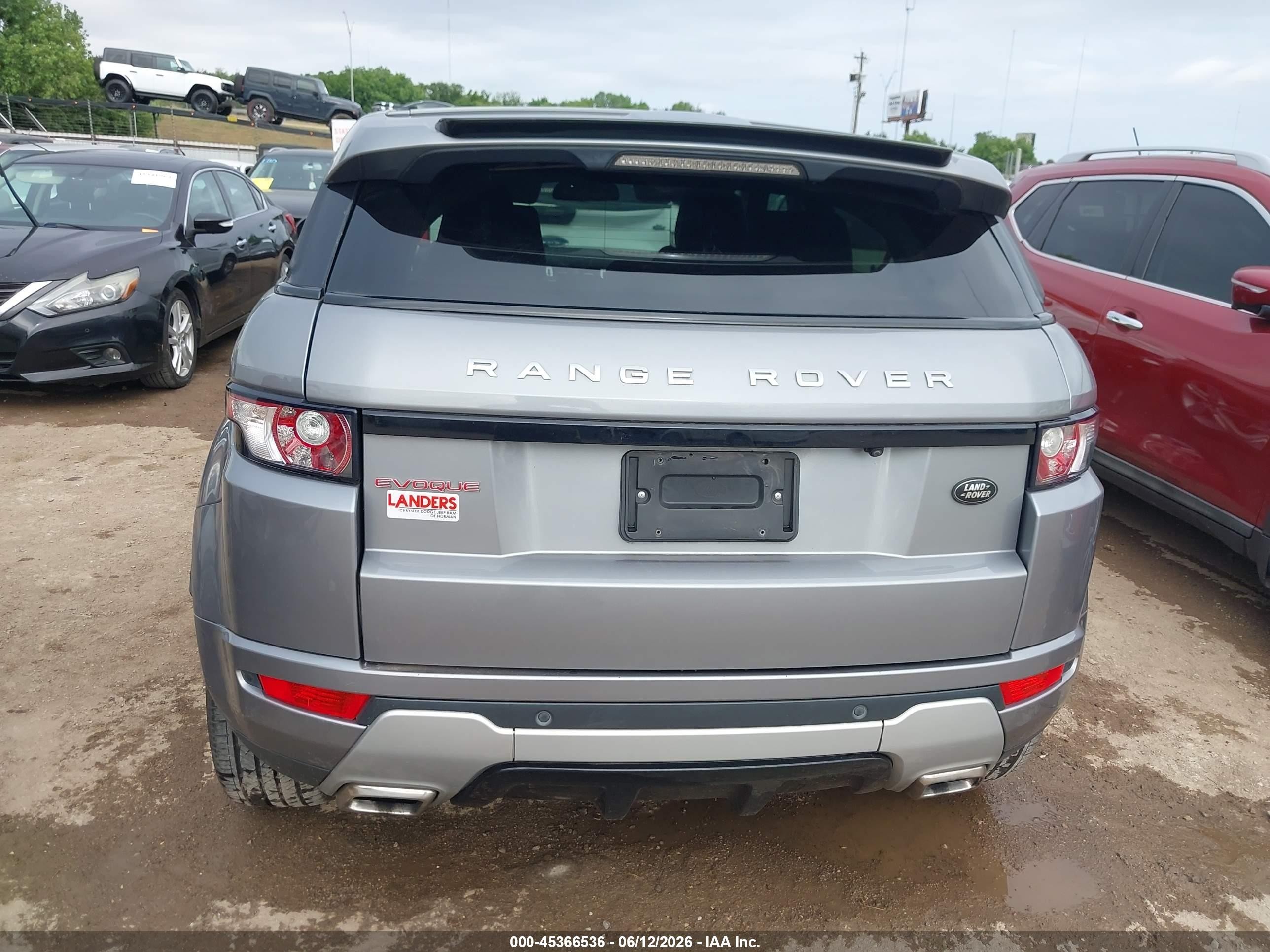 2012 Land Rover Range Rover Evoque Pure Plus Silver vin: SALVT2BG7CH644144