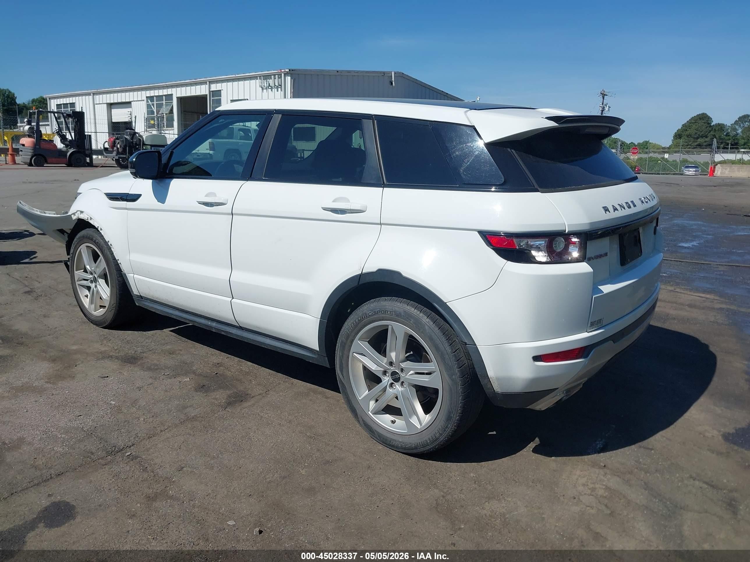 2012 Land Rover Range Rover Evoque Pure Plus White vin: SALVT2BG7CH690492