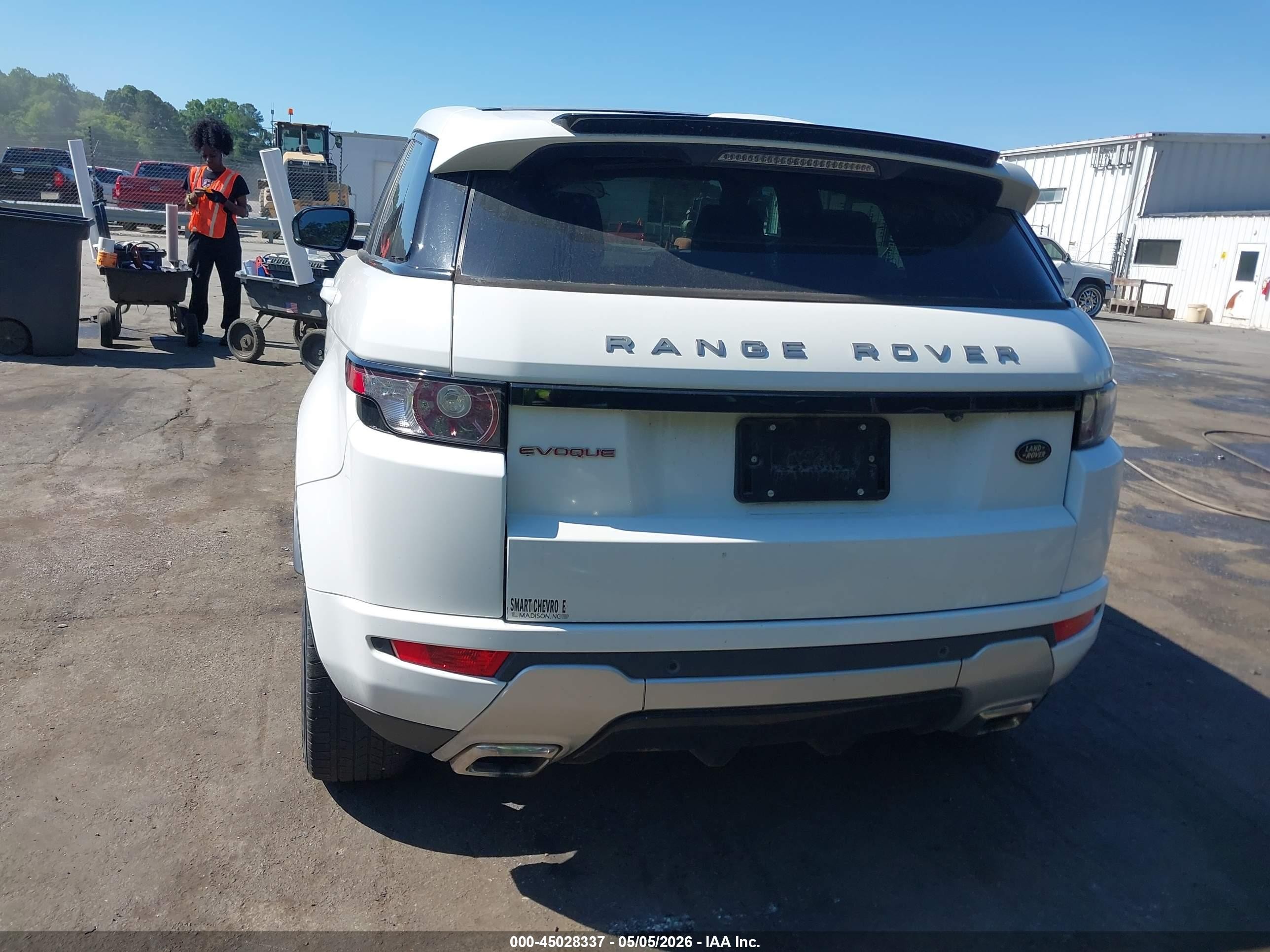 2012 Land Rover Range Rover Evoque Pure Plus White vin: SALVT2BG7CH690492