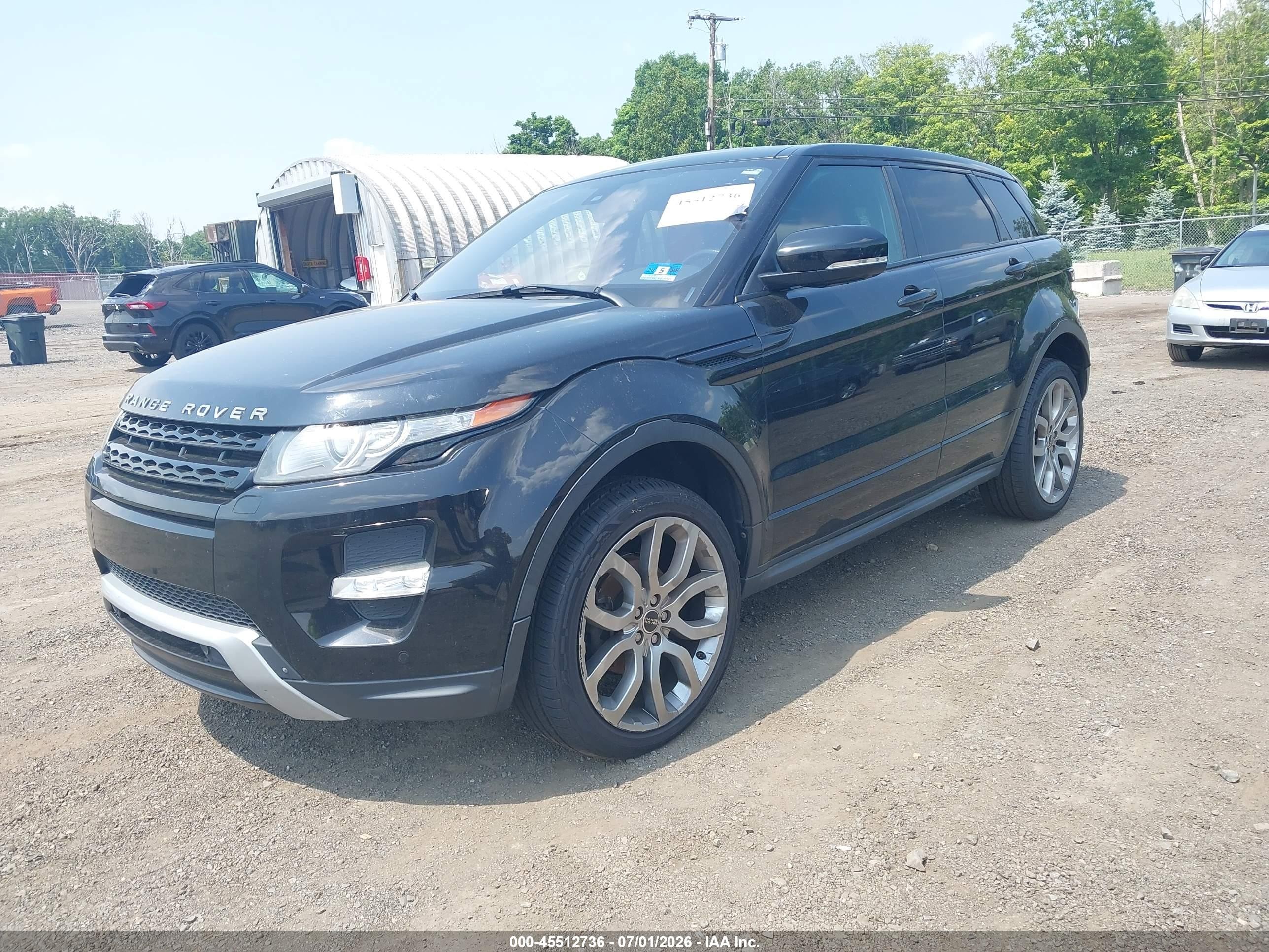 2012 Land Rover Range Rover Evoque Pure Plus Black vin: SALVT2BG9CH644615