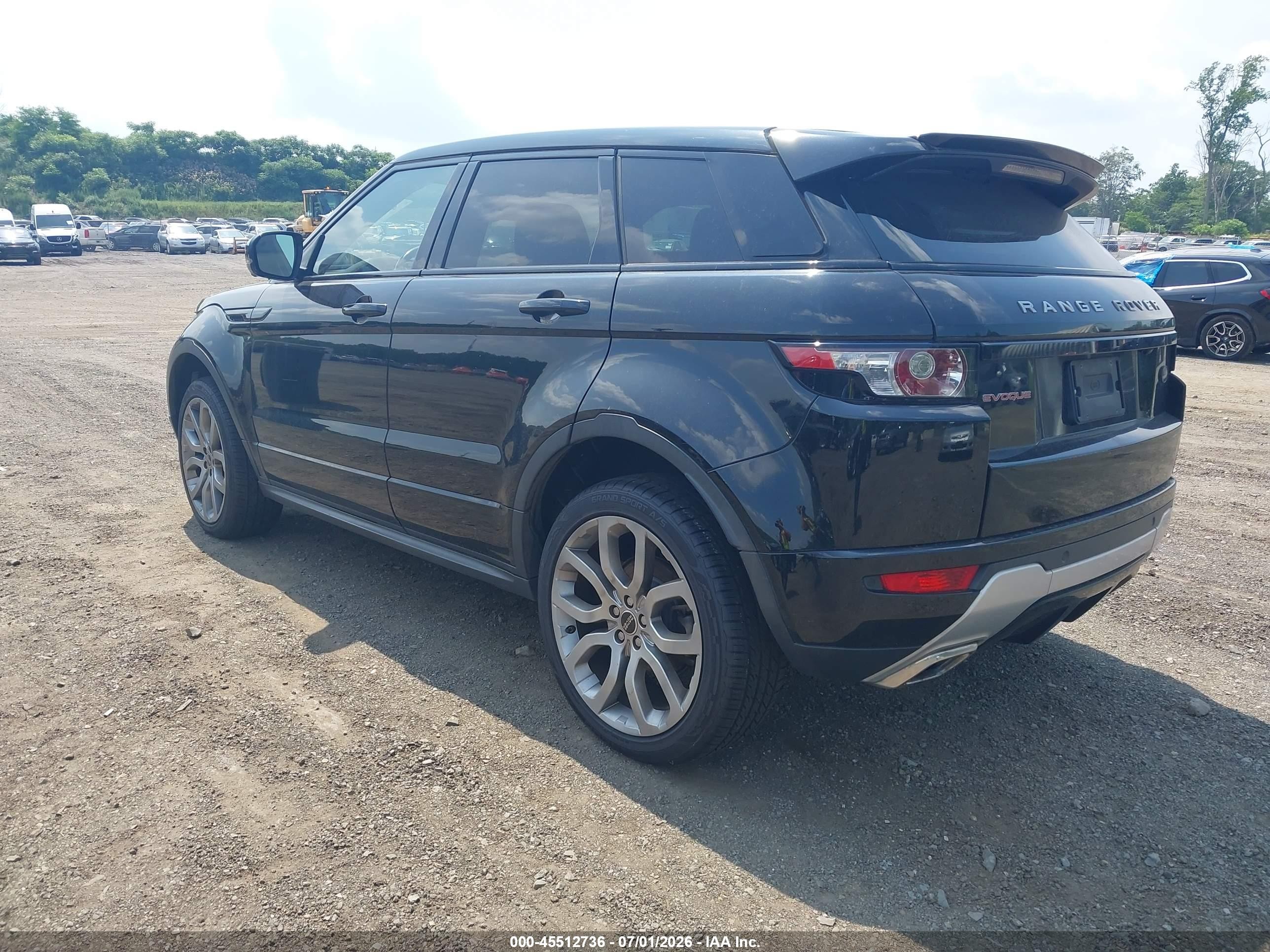 2012 Land Rover Range Rover Evoque Pure Plus Black vin: SALVT2BG9CH644615