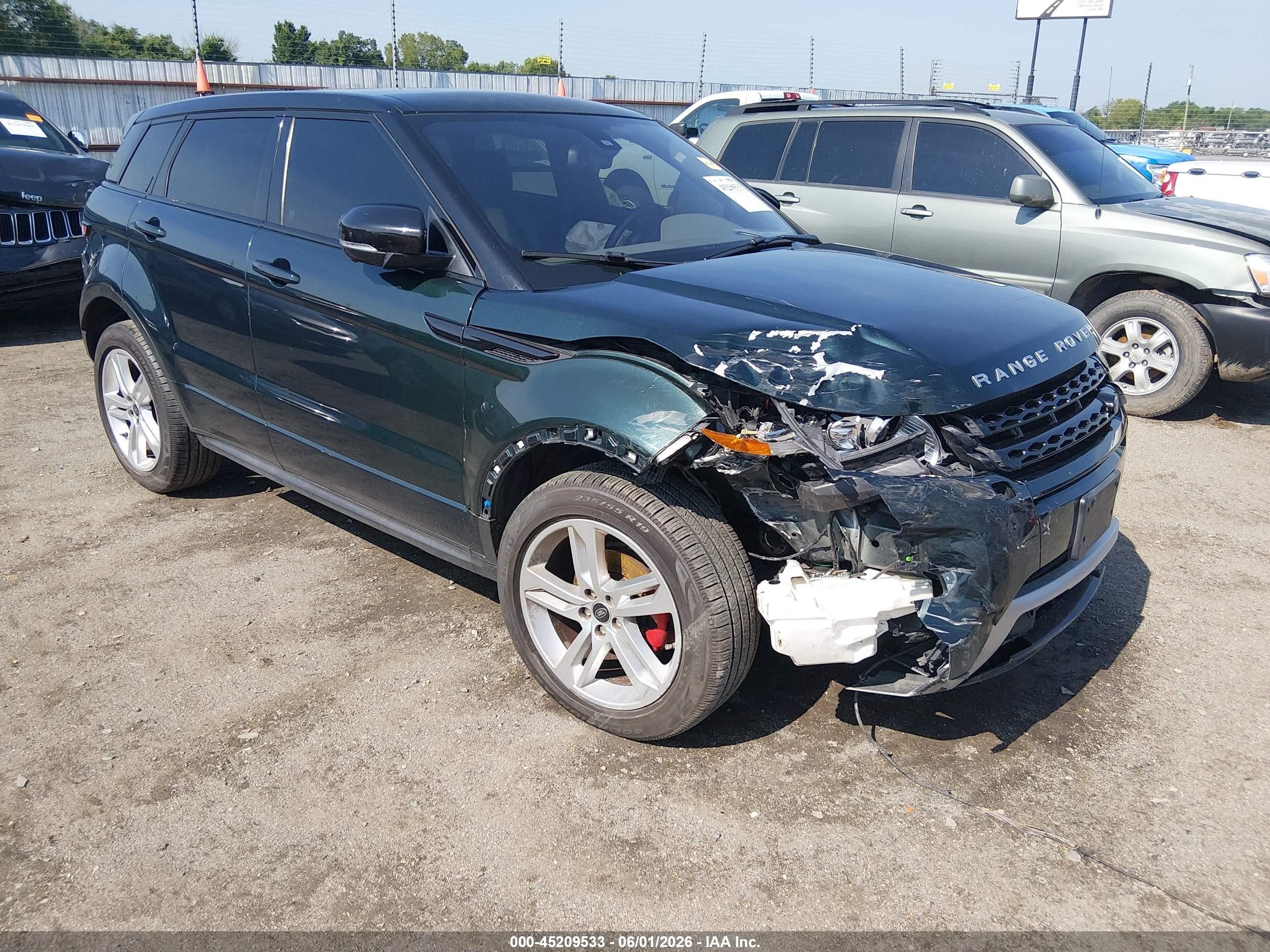 2013 Land Rover Range Rover Evoque Pure Green vin: SALVT2BGXDH716486