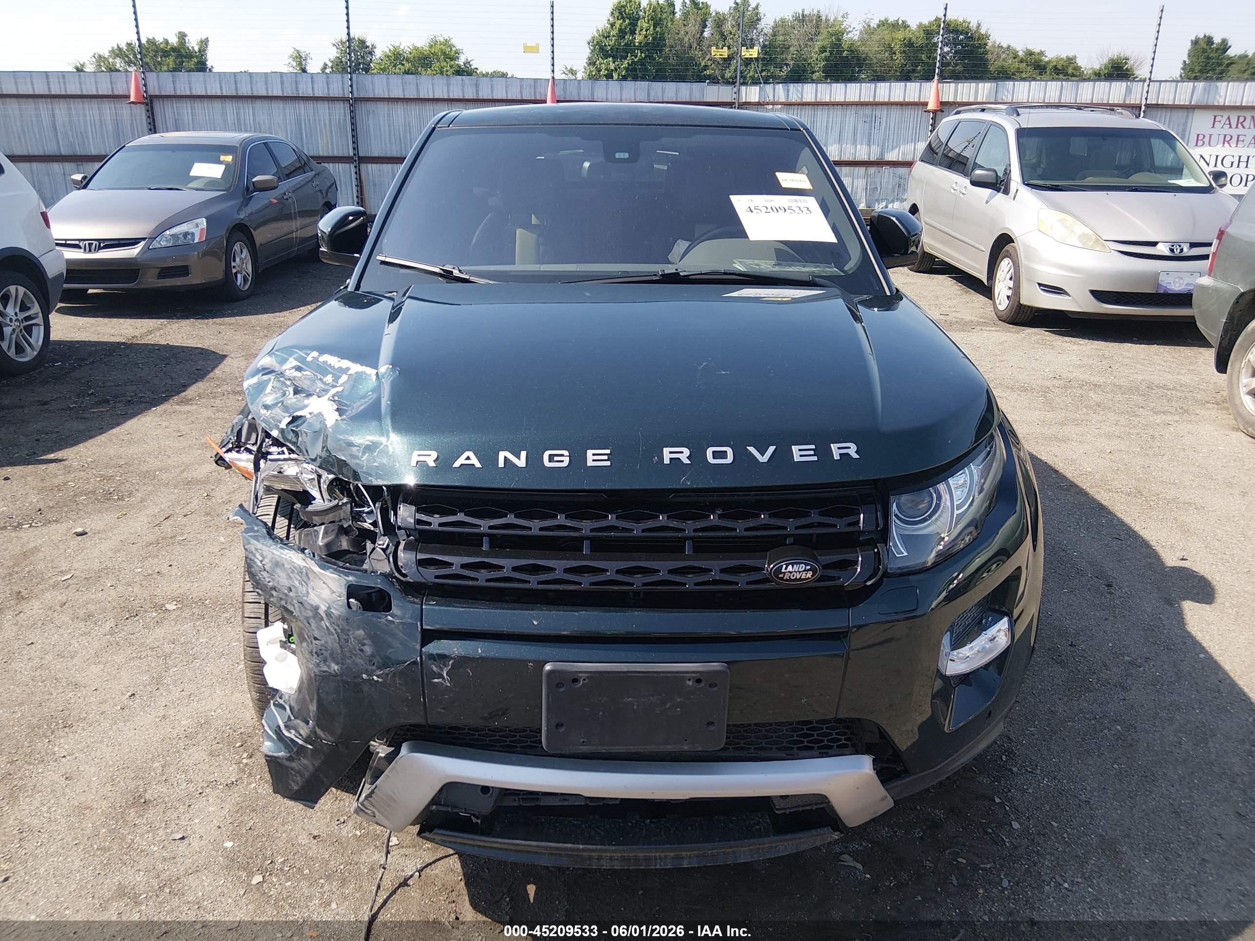 2013 Land Rover Range Rover Evoque Pure Green vin: SALVT2BGXDH716486