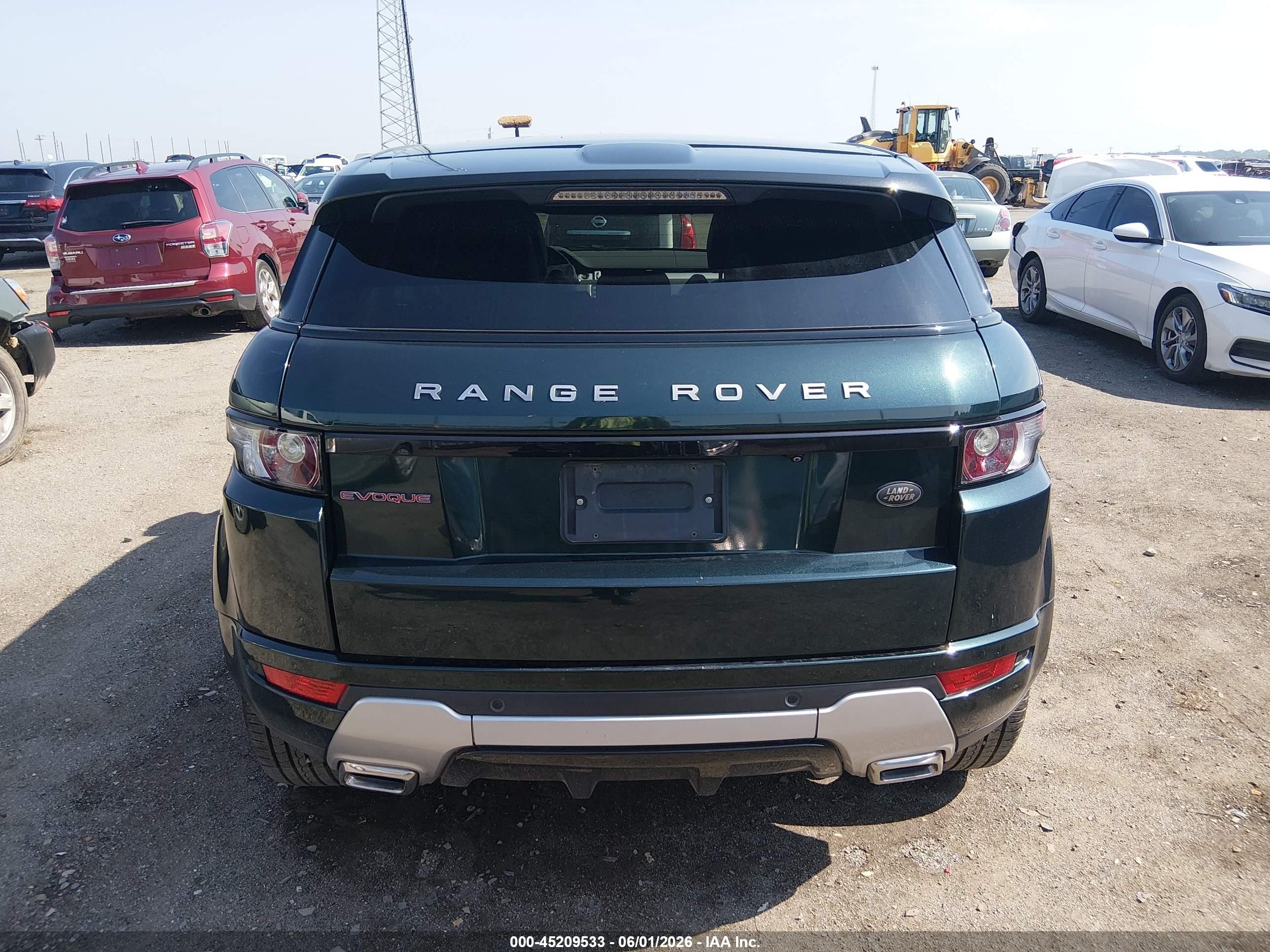 2013 Land Rover Range Rover Evoque Pure Green vin: SALVT2BGXDH716486