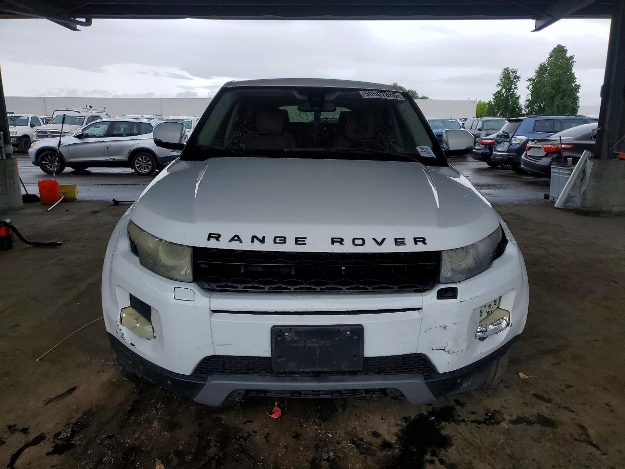 2012 Land Rover Range Rover Evoque Prestige Premium White vin: SALVV2BG0CH646389