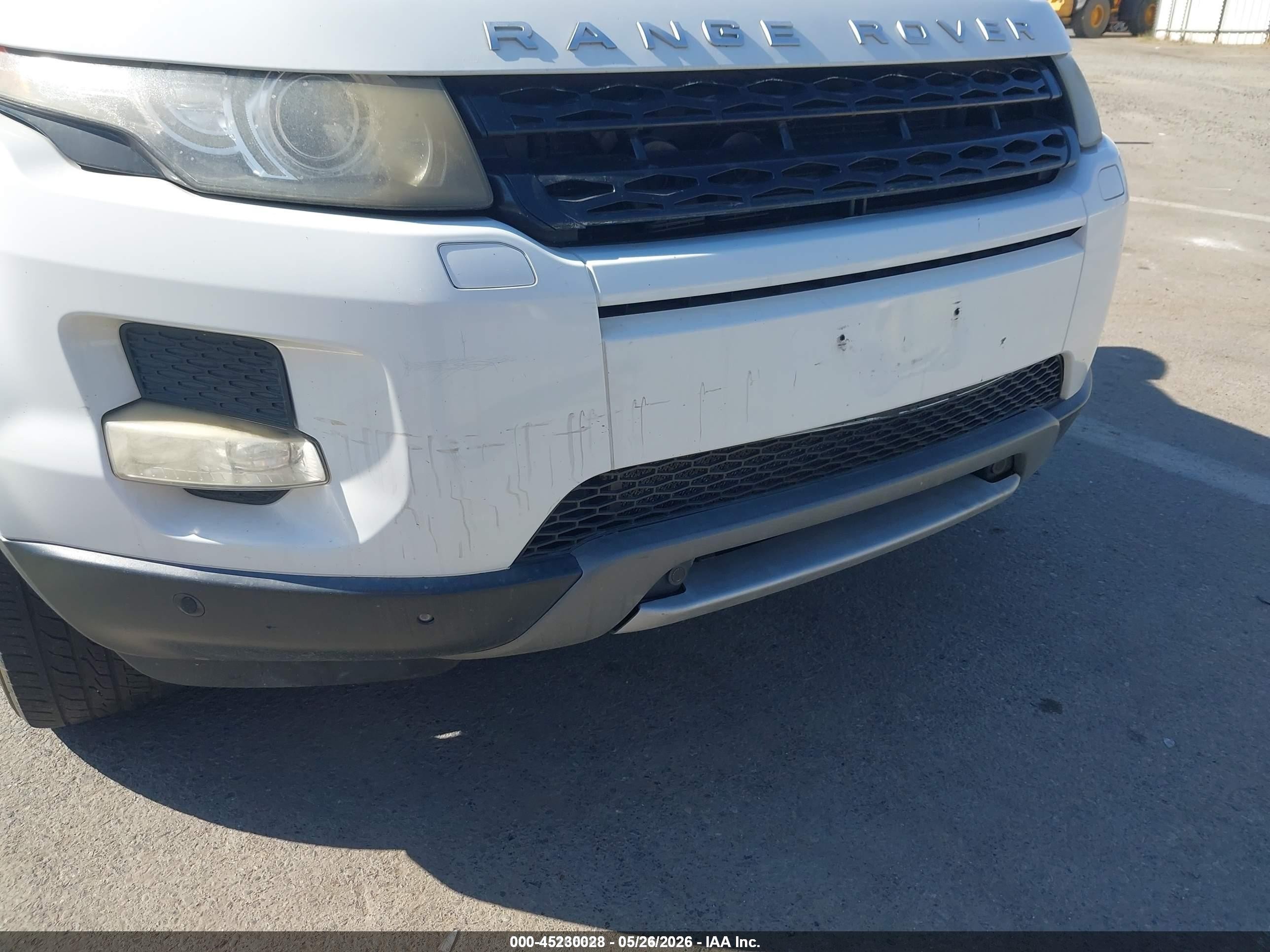 2012 Land Rover Range Rover Evoque Pure Plus Белый vin: SALVV2BG5CH637557