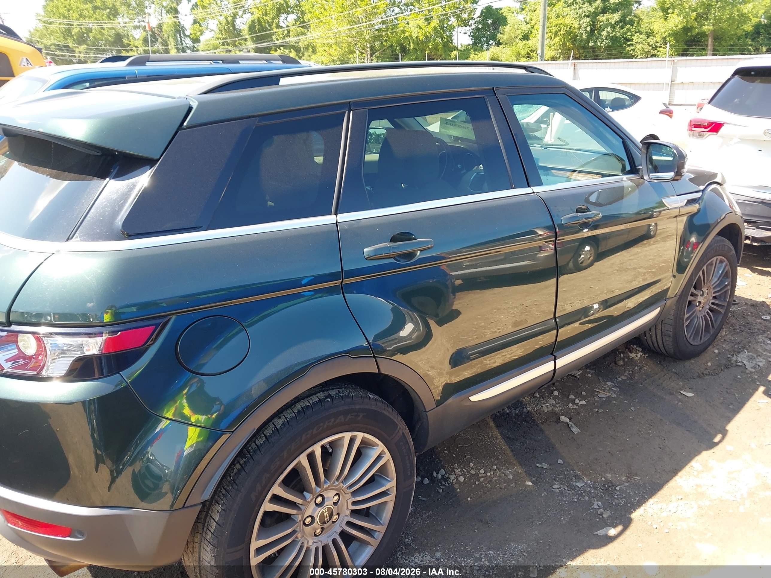 2012 Land Rover Range Rover Evoque Pure Plus Green vin: SALVV2BG5CH672552