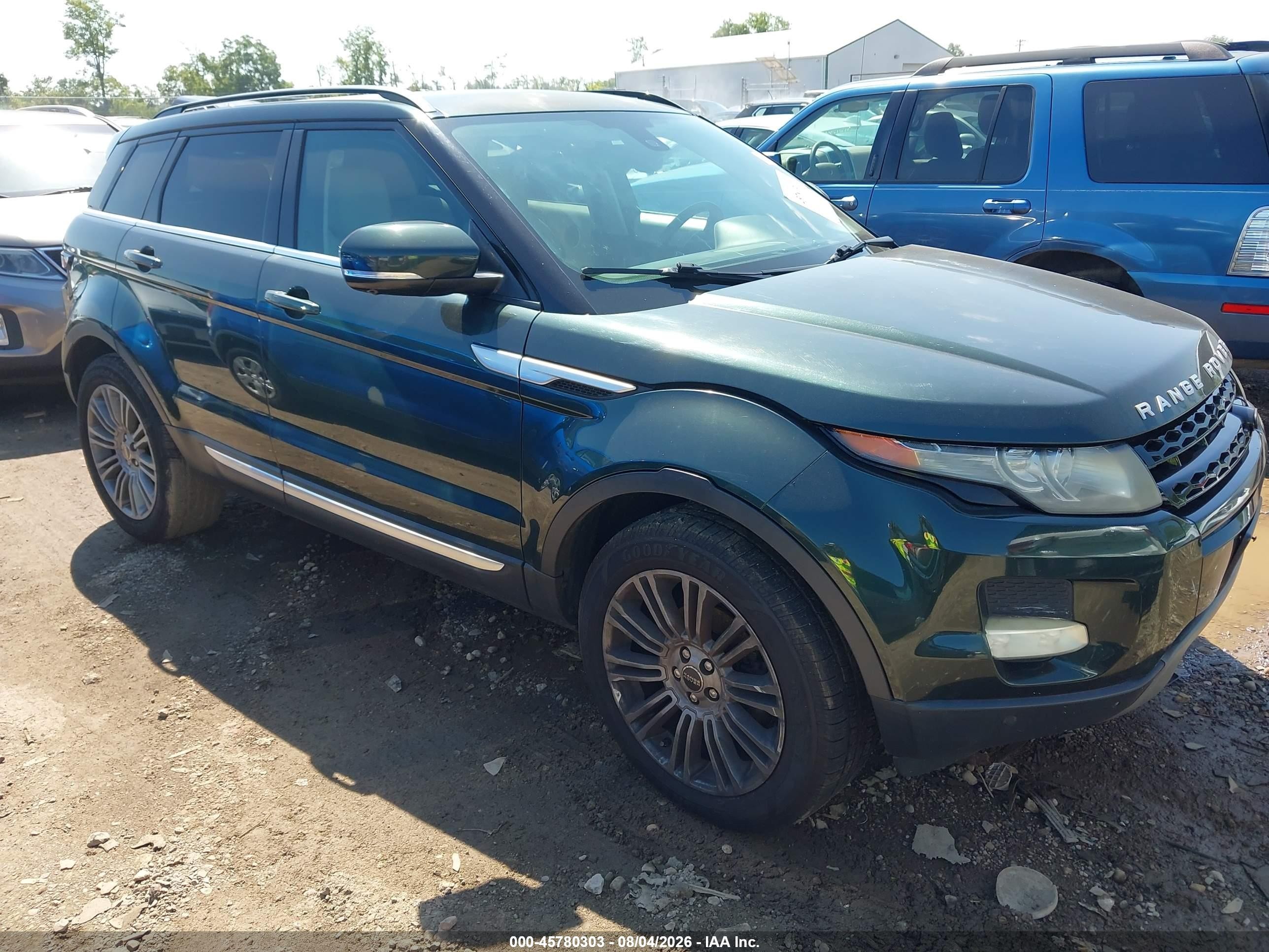 2012 Land Rover Range Rover Evoque Pure Plus Green vin: SALVV2BG5CH672552