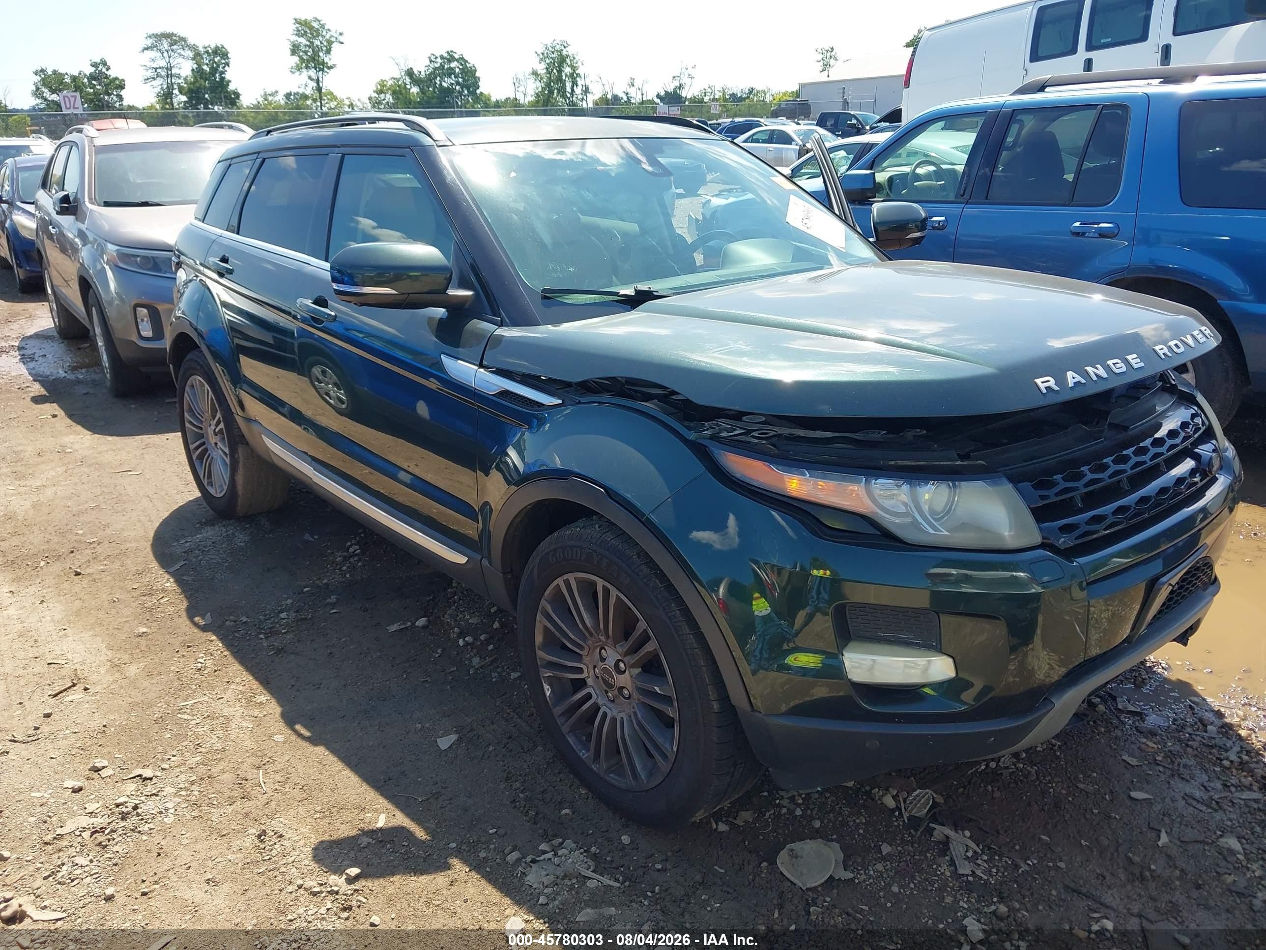 2012 Land Rover Range Rover Evoque Pure Plus Green vin: SALVV2BG5CH672552