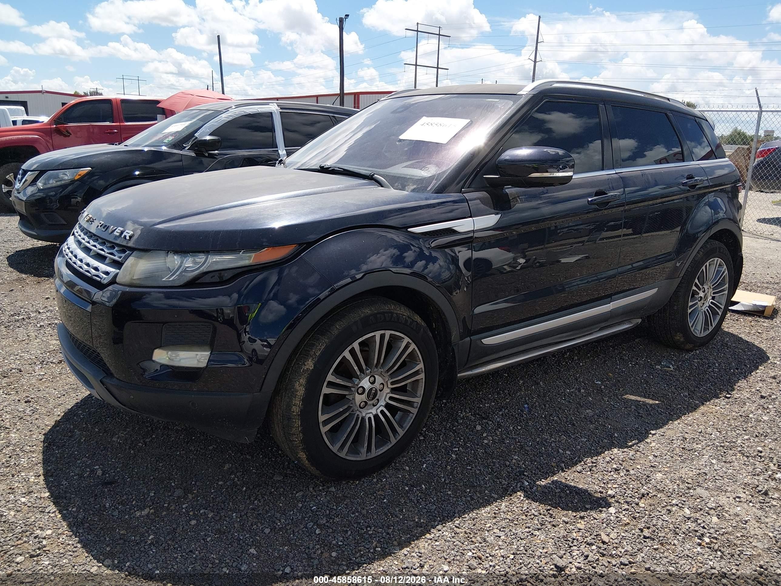 2012 Land Rover Range Rover Evoque Pure Plus Black vin: SALVV2BG6CH606754