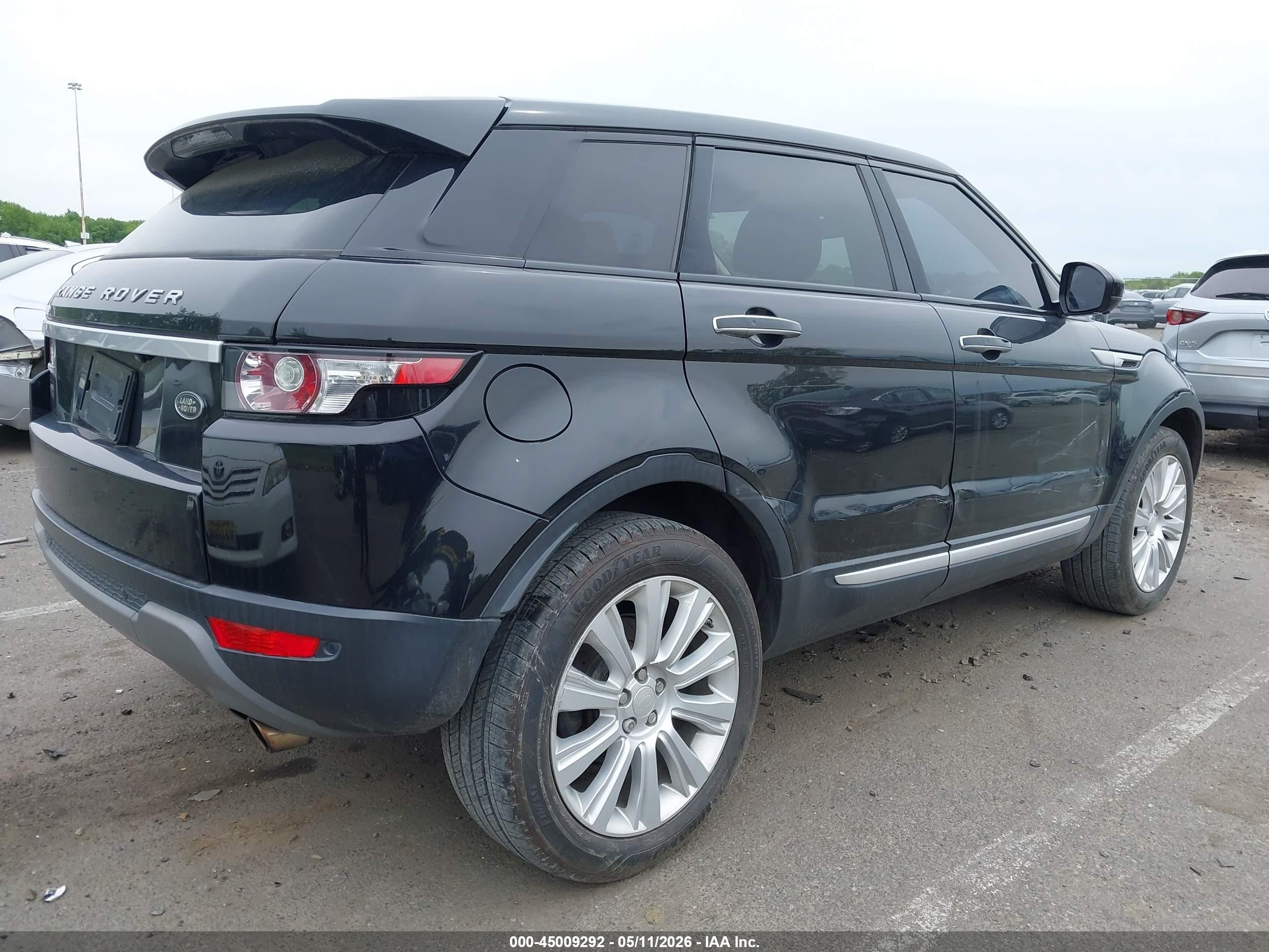 2014 Land Rover Range Rover Evoque Prestige Black vin: SALVV2BG8EH951402