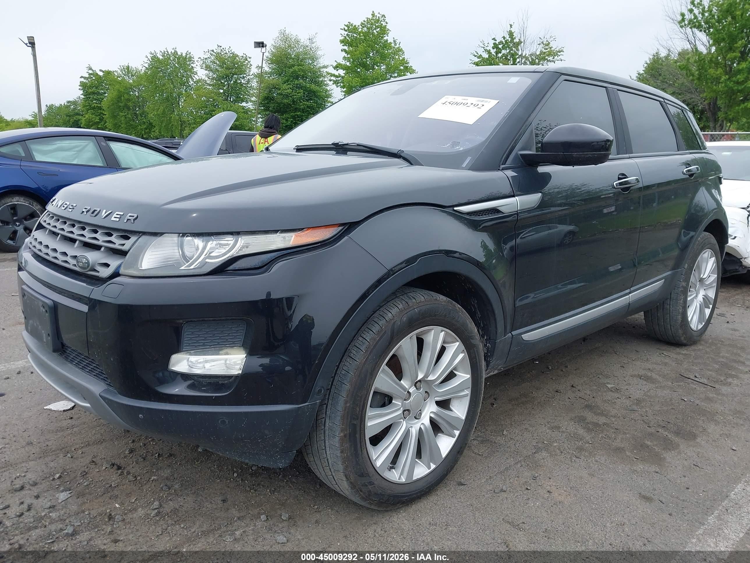 2014 Land Rover Range Rover Evoque Prestige Black vin: SALVV2BG8EH951402