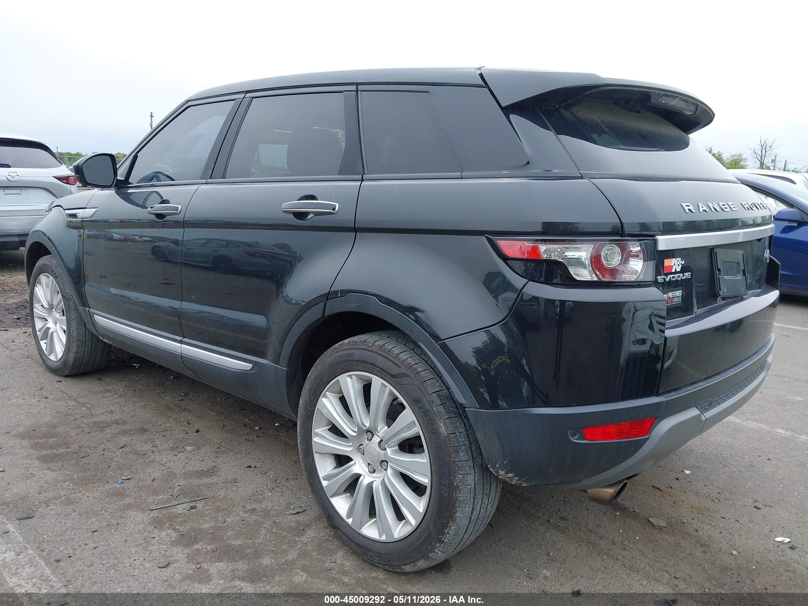 2014 Land Rover Range Rover Evoque Prestige Black vin: SALVV2BG8EH951402