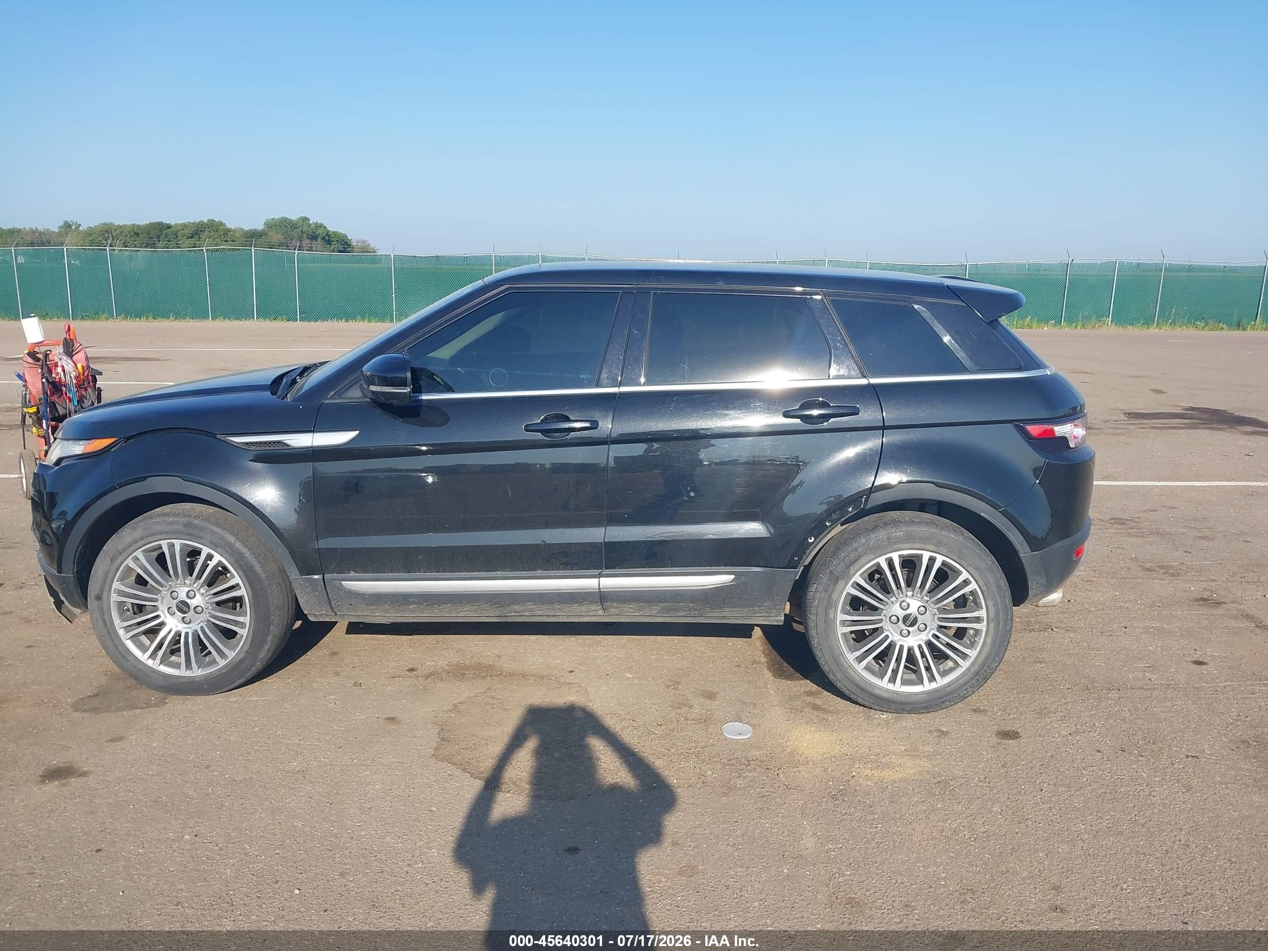 2012 Land Rover Range Rover Evoque Pure Plus Black vin: SALVV2BG9CH681514