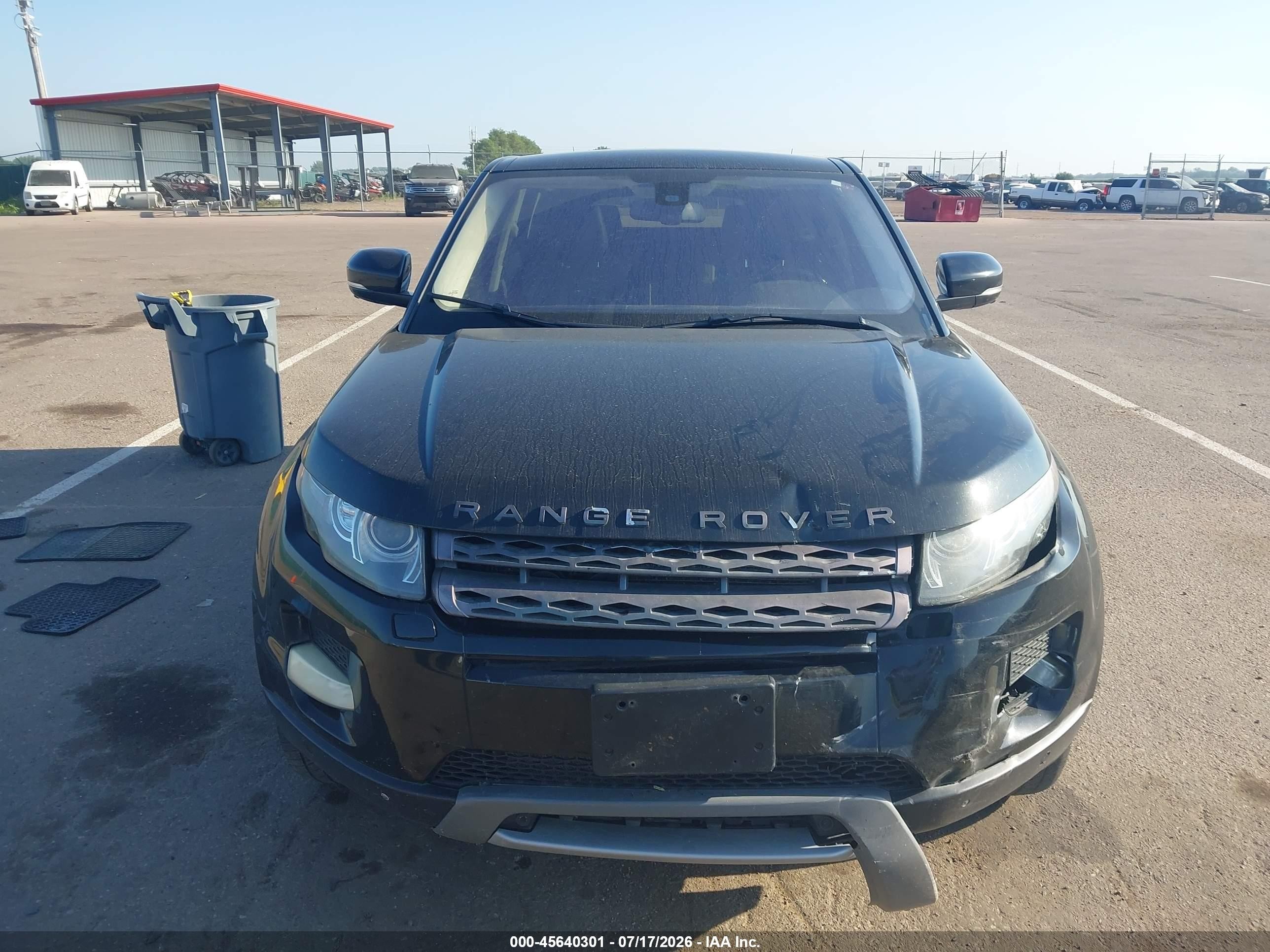 2012 Land Rover Range Rover Evoque Pure Plus Black vin: SALVV2BG9CH681514