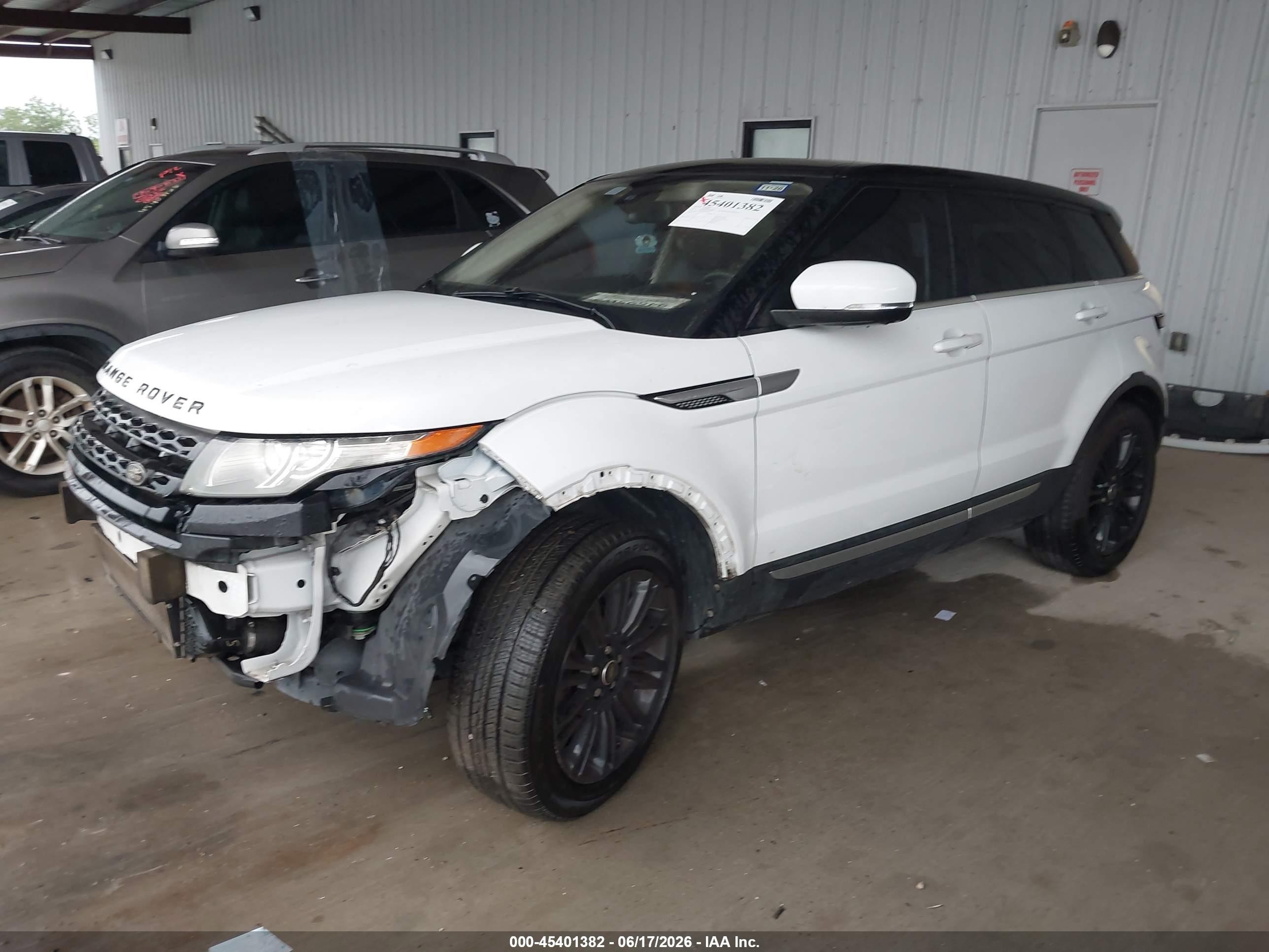 2013 Land Rover Range Rover Evoque Pure White vin: SALVV2BG9DH830182