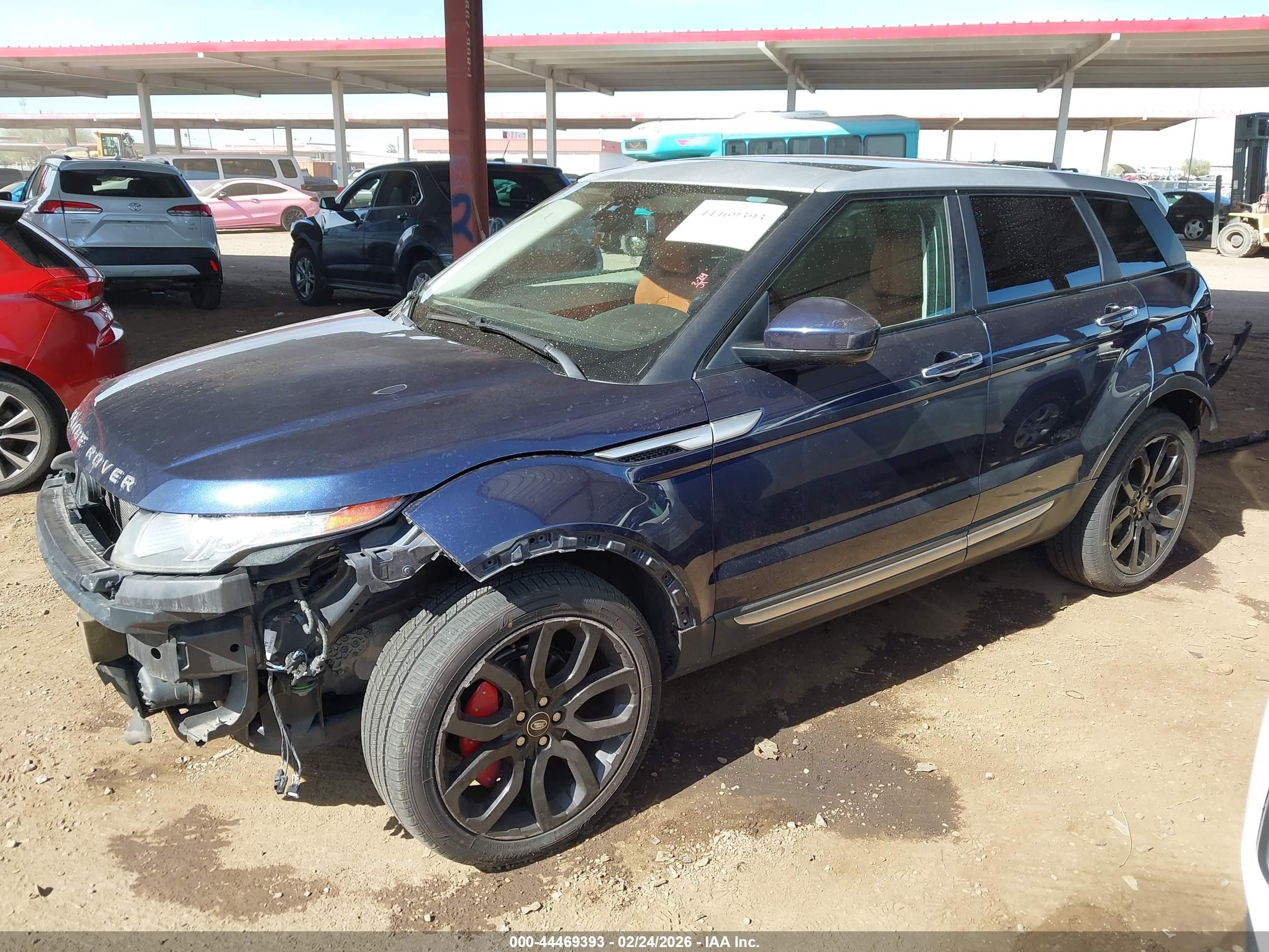 2014 Land Rover Range Rover Evoque Prestige Blue vin: SALVV2BGXEH867663