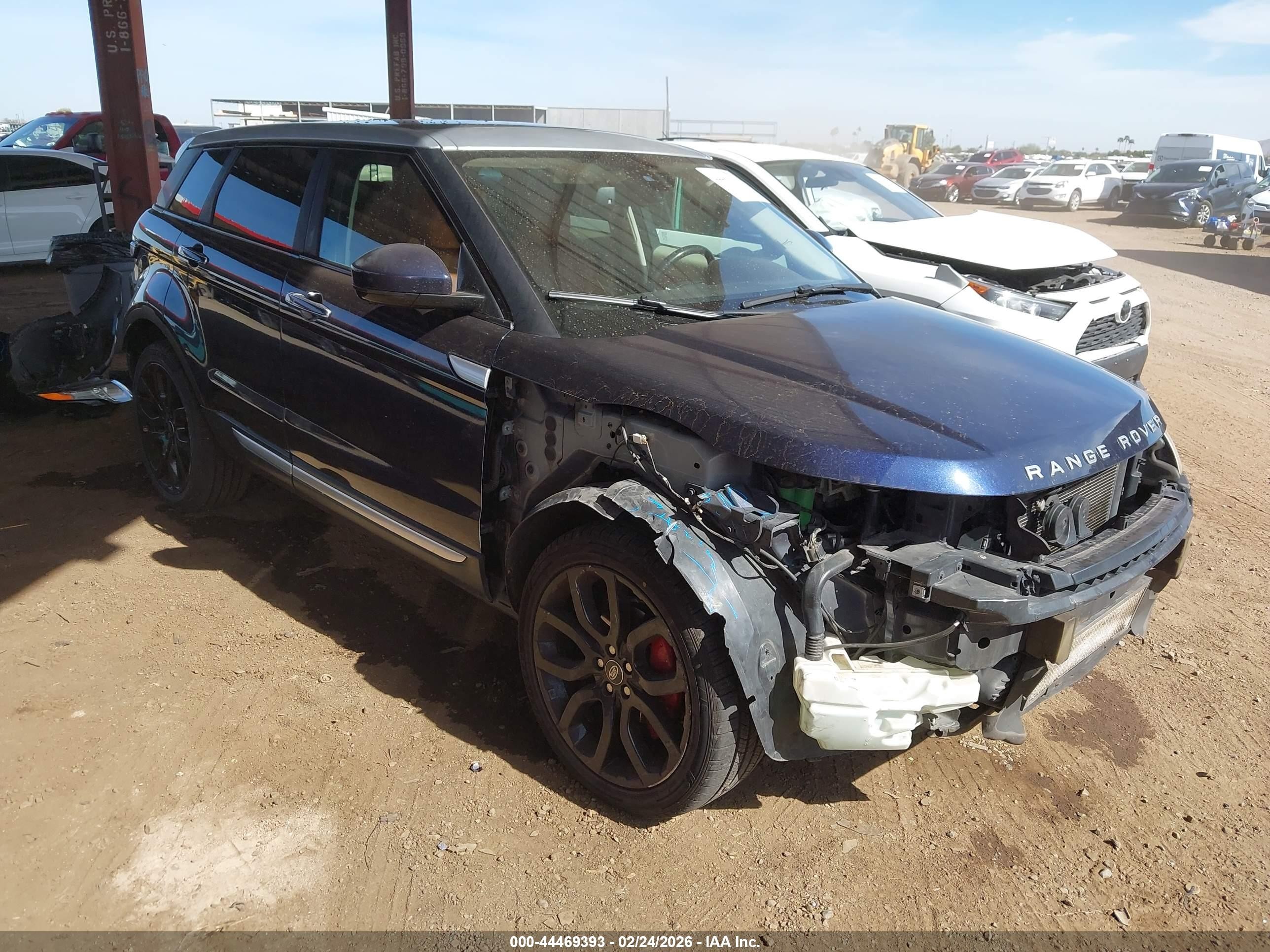 2014 Land Rover Range Rover Evoque Prestige Blue vin: SALVV2BGXEH867663