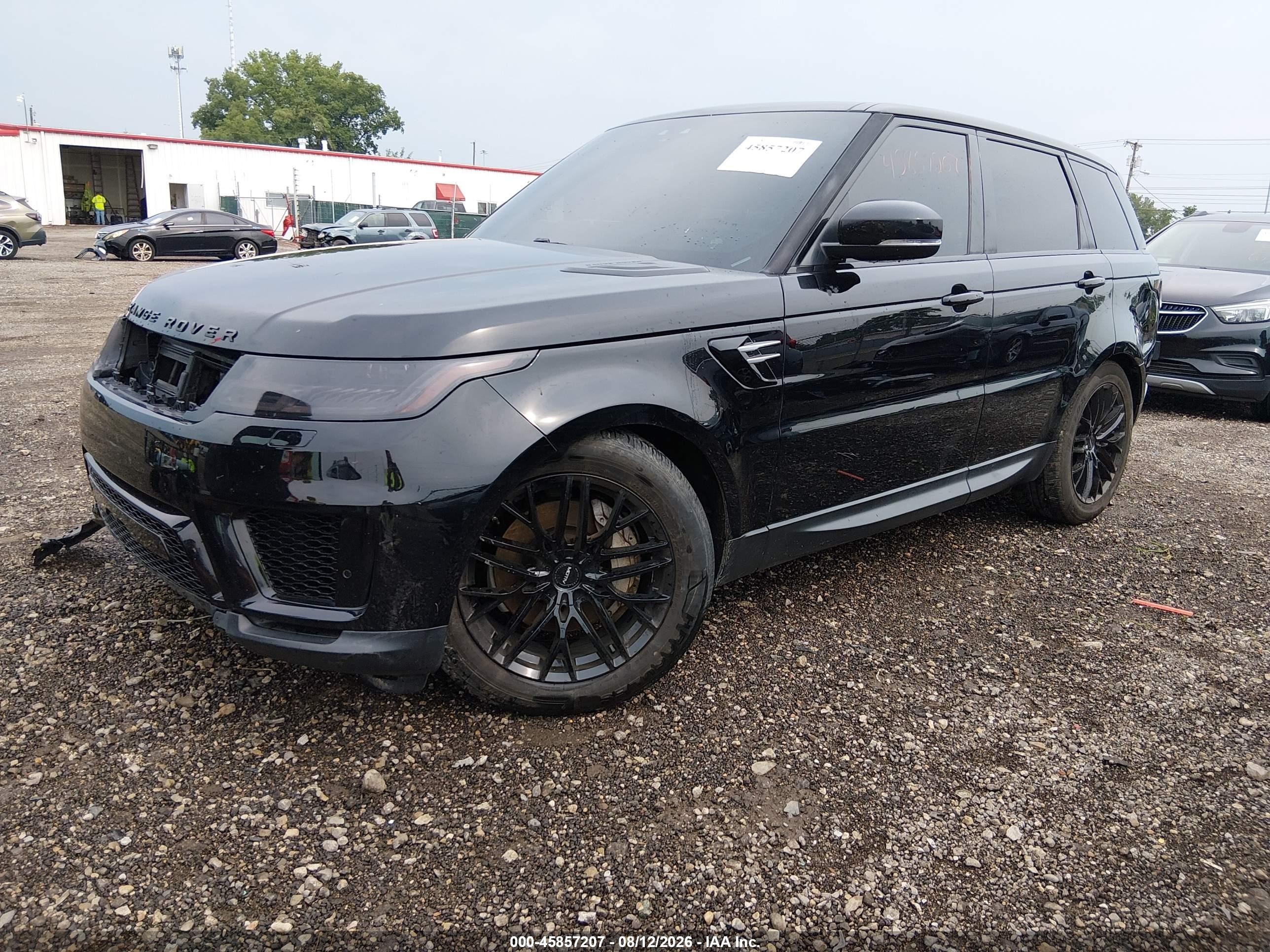 2019 Land Rover Range Rover Sport Se Mhev Black vin: SALWG2RU6KA869375