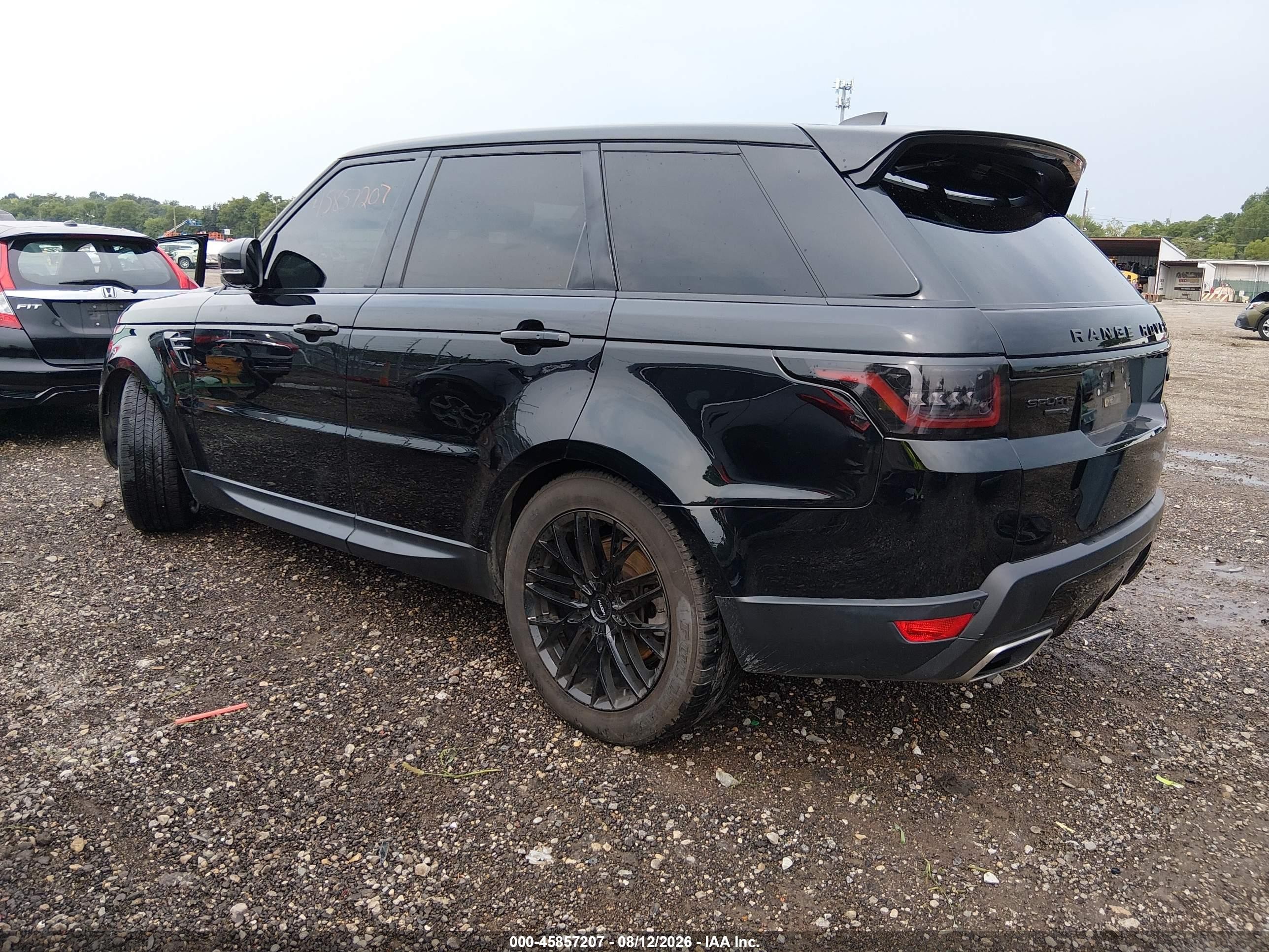 2019 Land Rover Range Rover Sport Se Mhev Black vin: SALWG2RU6KA869375
