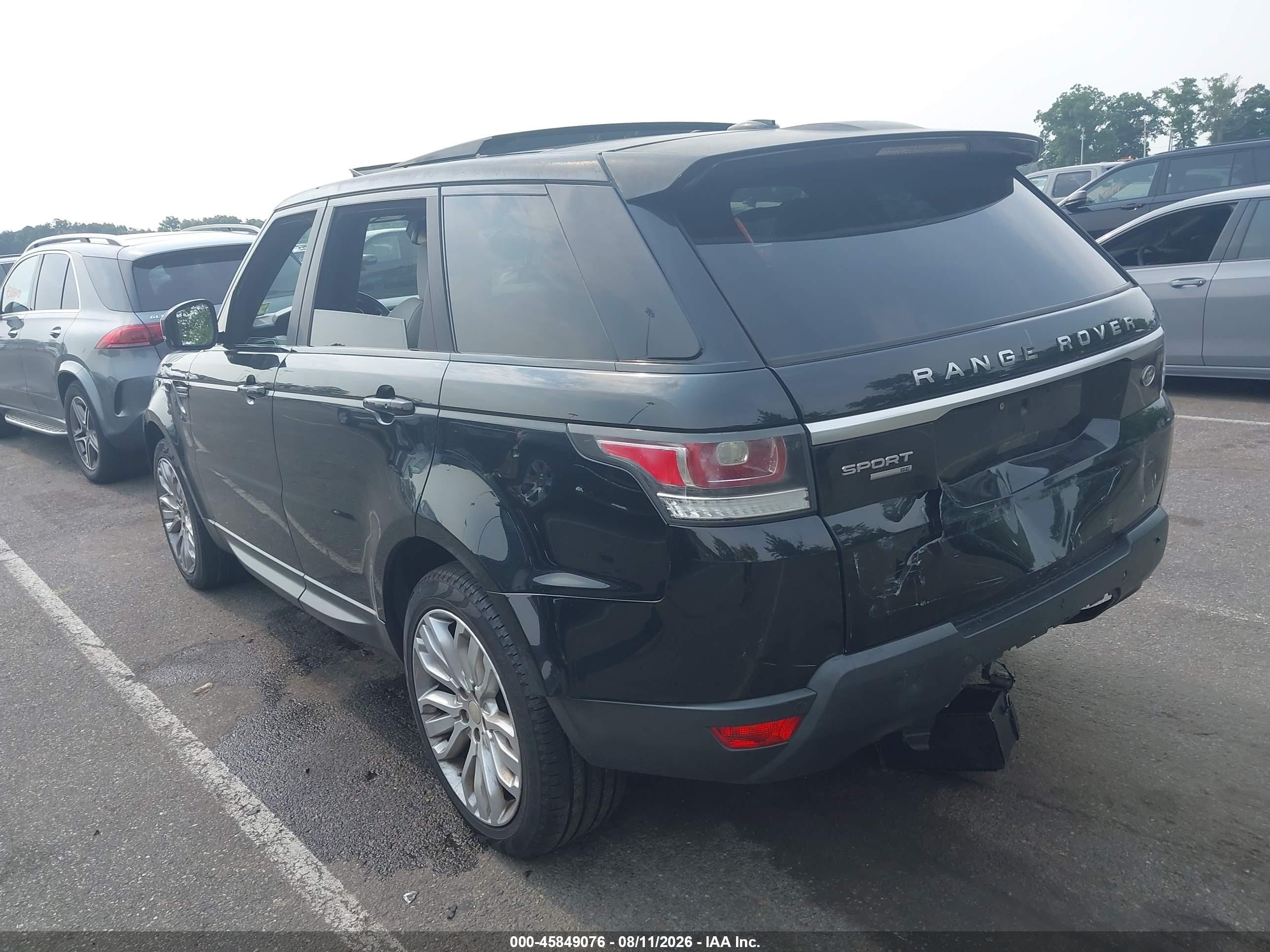 2014 Land Rover Range Rover Sport 3.0l V6 Supercharged Hse/3.0l V6 Supercharged Se Black vin: SALWG2WF3EA500094