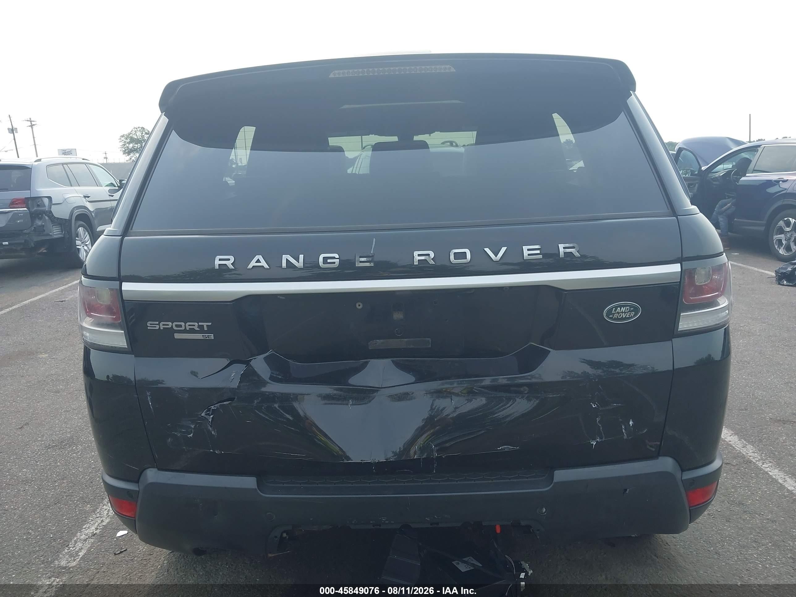 2014 Land Rover Range Rover Sport 3.0l V6 Supercharged Hse/3.0l V6 Supercharged Se Black vin: SALWG2WF3EA500094