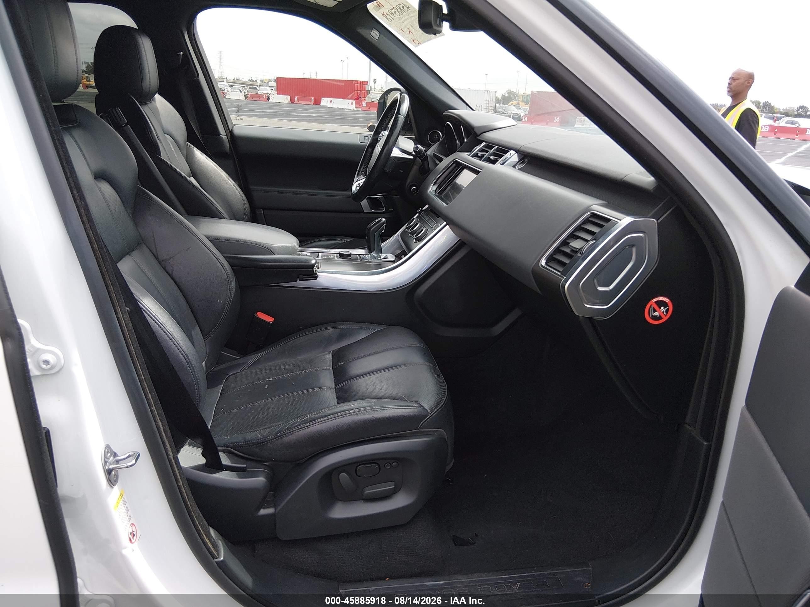 2014 Land Rover Range Rover Sport 3.0l V6 Supercharged Hse/3.0l V6 Supercharged Se White vin: SALWG2WF9EA356227