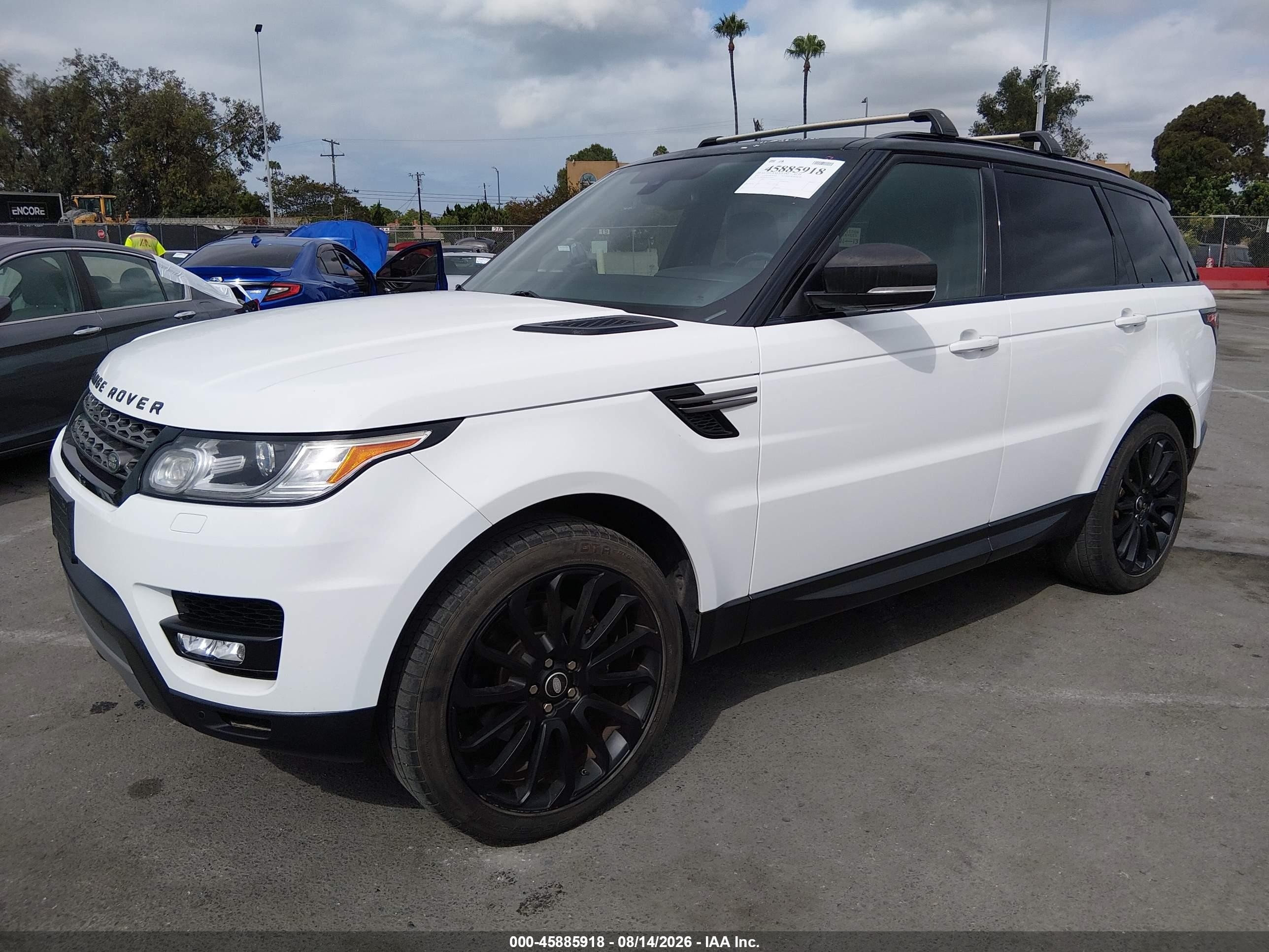 2014 Land Rover Range Rover Sport 3.0l V6 Supercharged Hse/3.0l V6 Supercharged Se White vin: SALWG2WF9EA356227