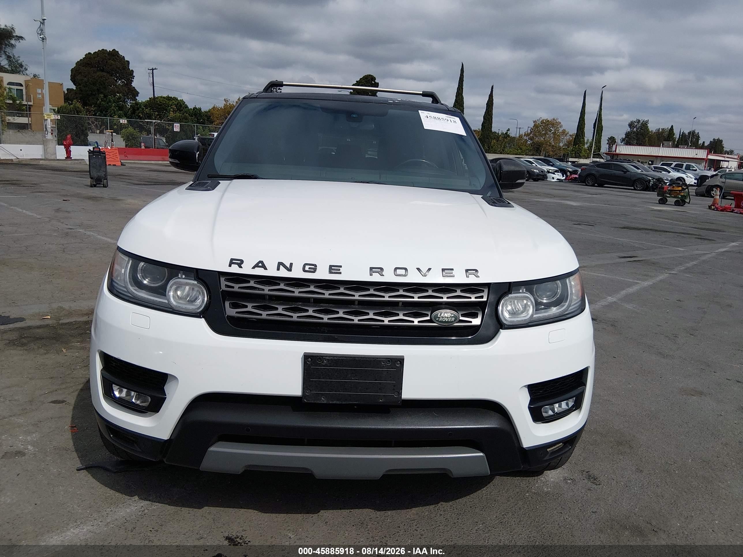 2014 Land Rover Range Rover Sport 3.0l V6 Supercharged Hse/3.0l V6 Supercharged Se White vin: SALWG2WF9EA356227