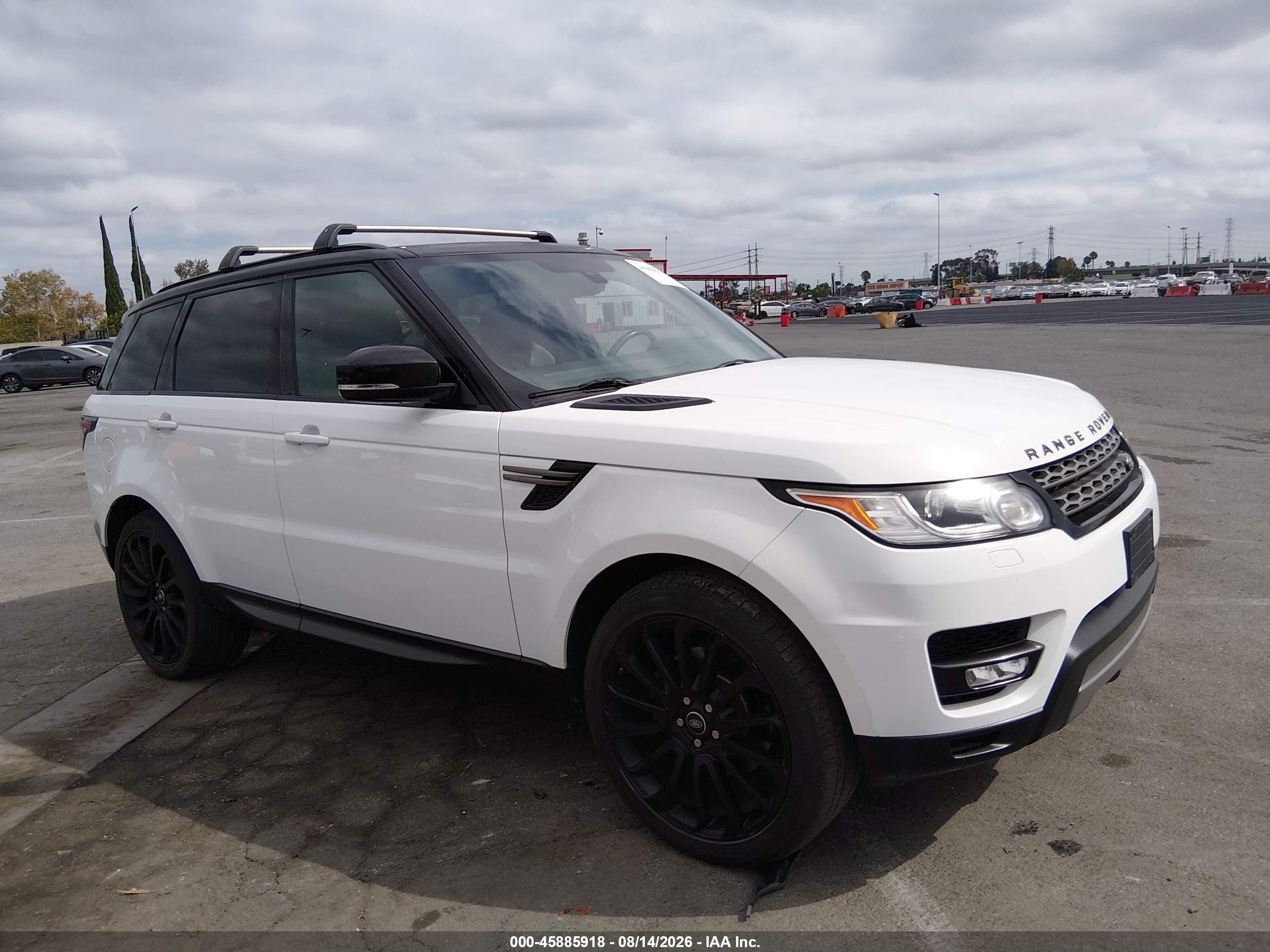 2014 Land Rover Range Rover Sport 3.0l V6 Supercharged Hse/3.0l V6 Supercharged Se White vin: SALWG2WF9EA356227