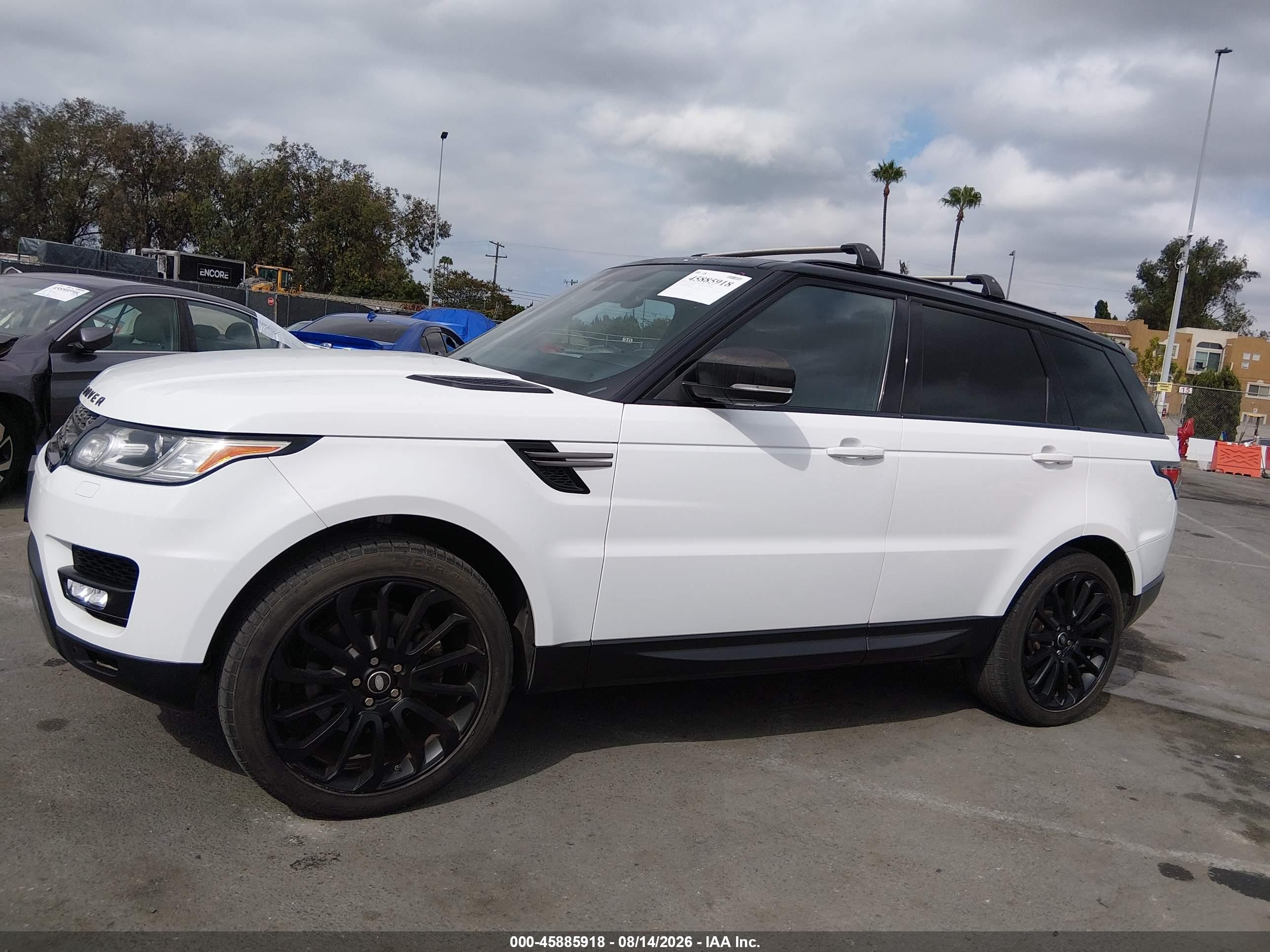 2014 Land Rover Range Rover Sport 3.0l V6 Supercharged Hse/3.0l V6 Supercharged Se White vin: SALWG2WF9EA356227