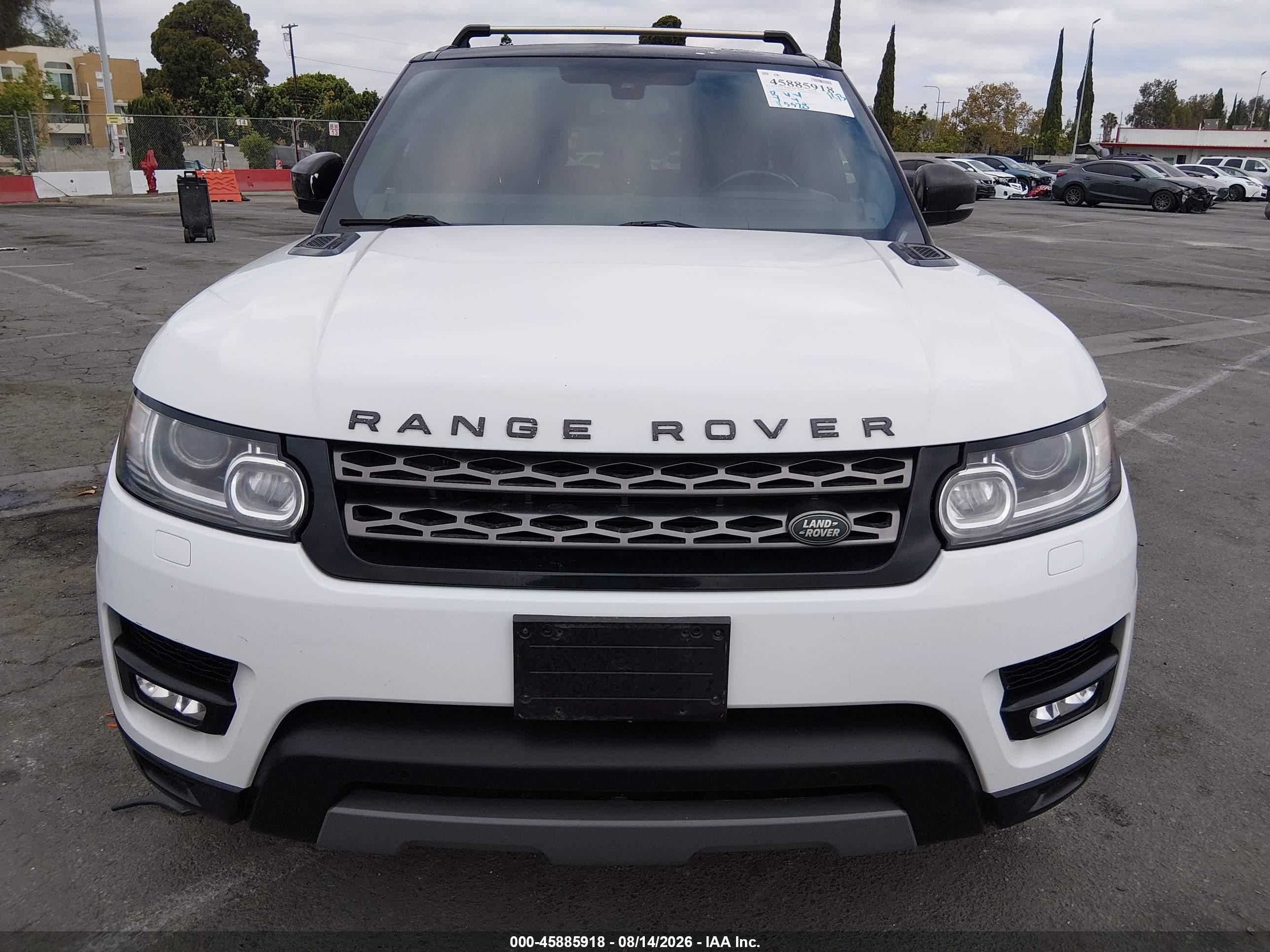 2014 Land Rover Range Rover Sport 3.0l V6 Supercharged Hse/3.0l V6 Supercharged Se White vin: SALWG2WF9EA356227