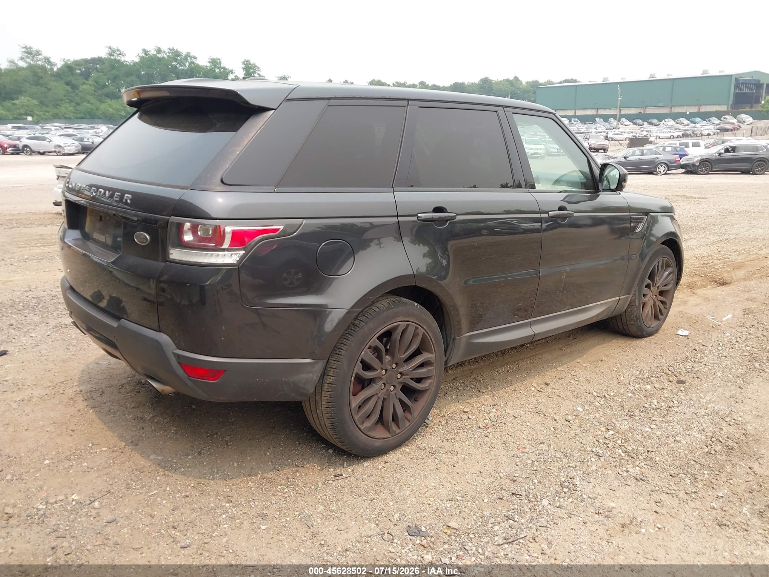 2014 Land Rover Range Rover Sport 5.0l V8 Supercharged Black vin: SALWR2EF4EA311885