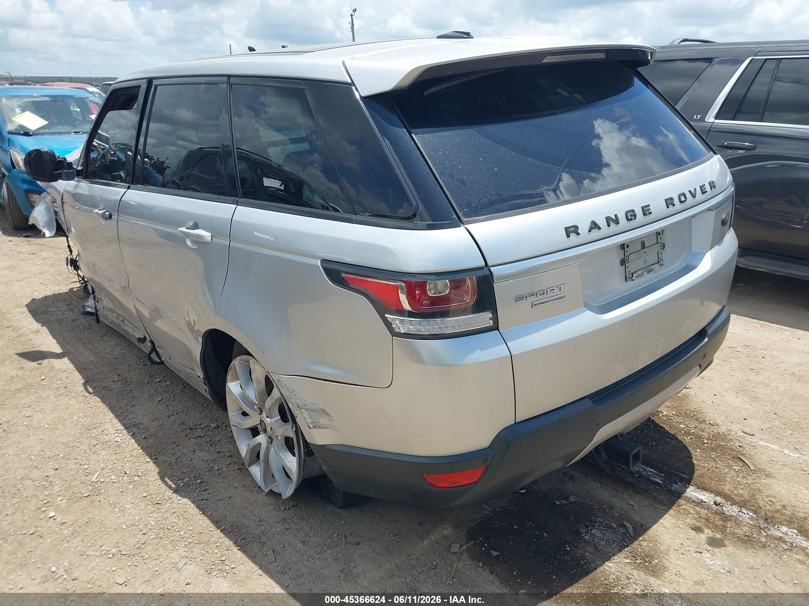 2014 Land Rover Range Rover Sport 5.0l V8 Supercharged Silver vin: SALWR2EF7EA304073