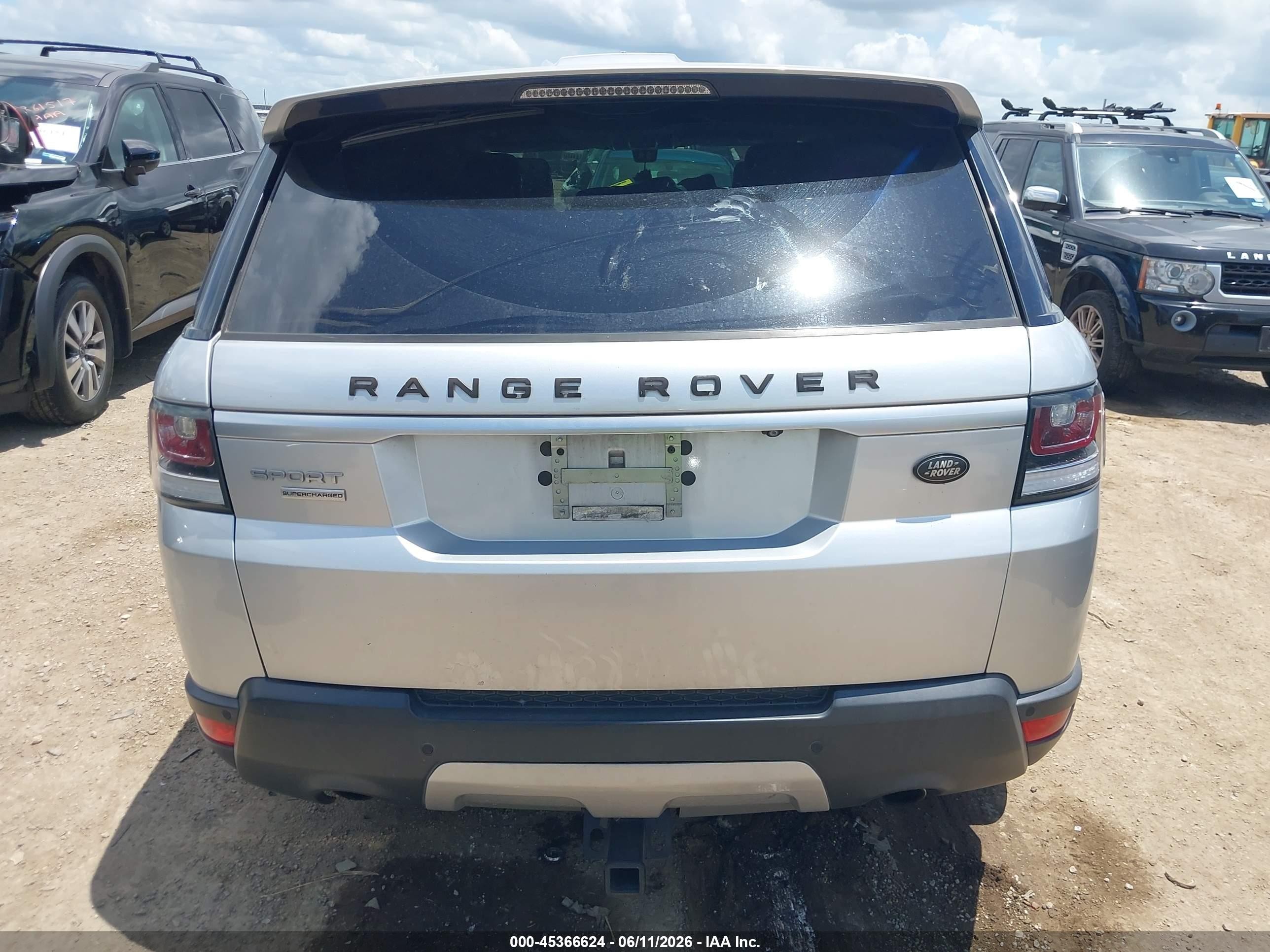 2014 Land Rover Range Rover Sport 5.0l V8 Supercharged Silver vin: SALWR2EF7EA304073