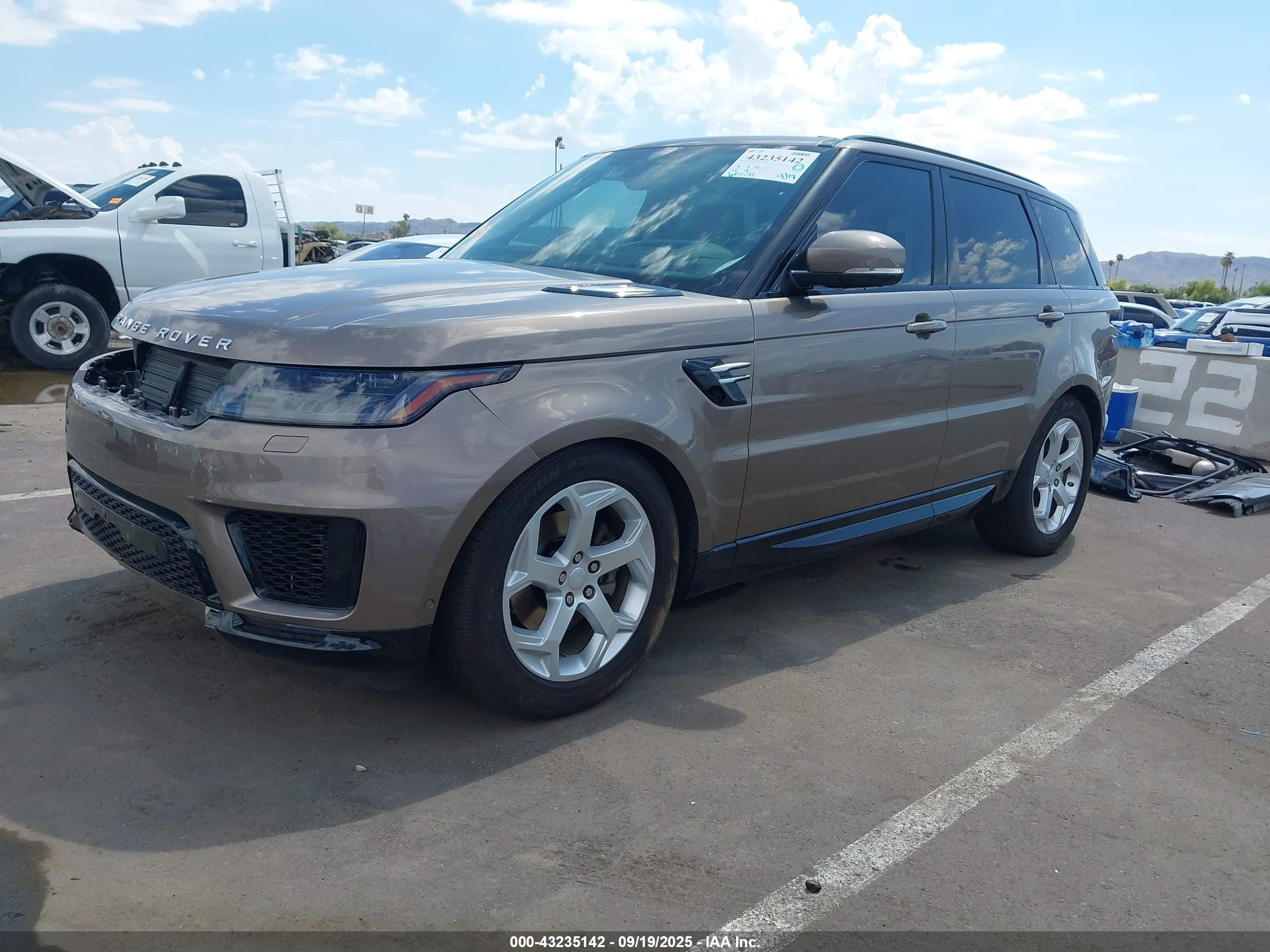 2018 Land Rover Range Rover Sport Hse Td6 Brown vin: SALWR2RK5JA409471