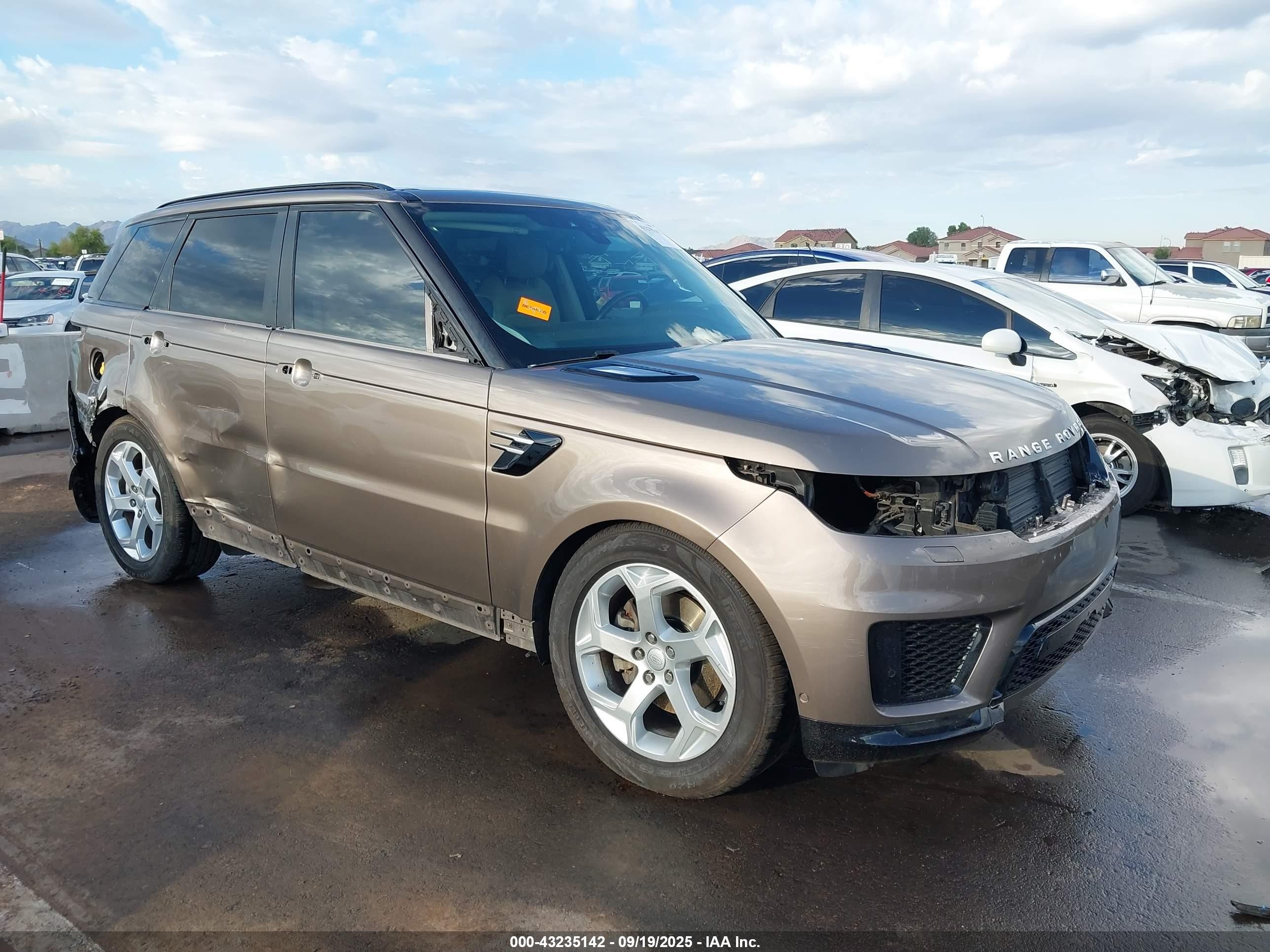 2018 Land Rover Range Rover Sport Hse Td6 Brown vin: SALWR2RK5JA409471